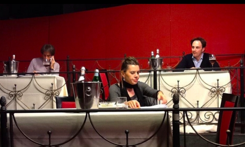 Giurati all'opera: da sinistra, Davide Oldani, Iside De Cesare e Nino Di Costanzo