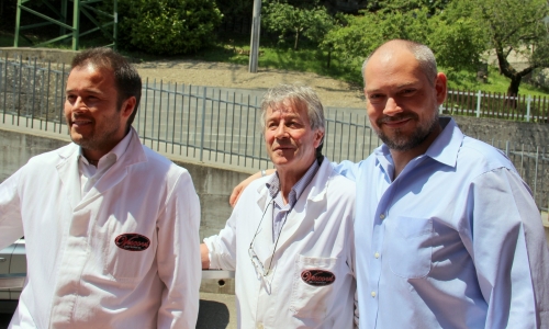 La Famiglia Vescovi dell'omonima azienda a Lagrimone (foto di Arnalda Gourmet)