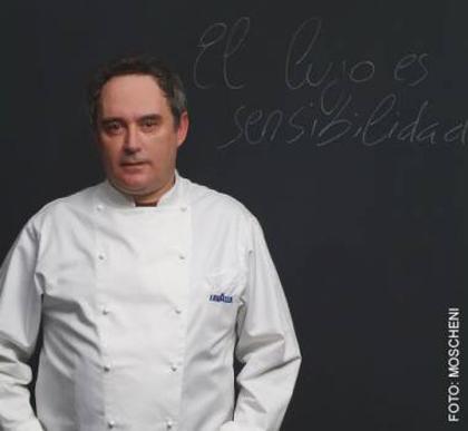 Ferran Adri&agrave;, chef e patron del Bulli a Roses in Catalogna. Con agosto il ristorante si trasforma in una fondazione e Ferran d&agrave; appuntamento al 2014