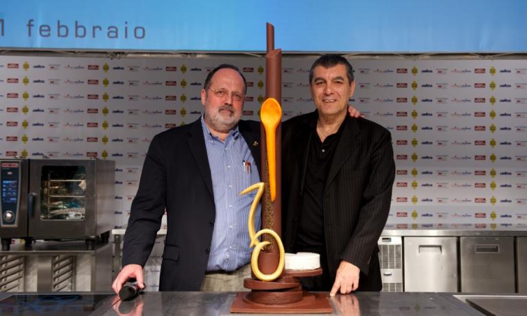 Le due "anime" di Identità Milano (e di tutte le altre iniziative targate Identità Golose): Paolo Marchi e Claudio Ceroni (foto Brambilla-Serrani)