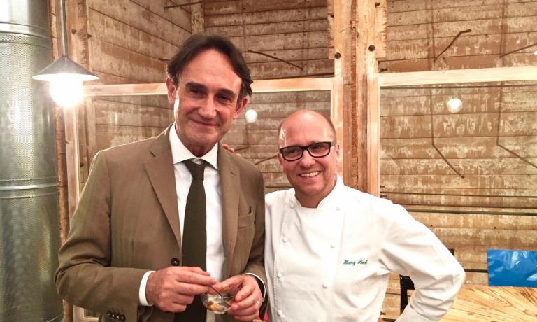 Piero Gabrieli con Heinz Beck