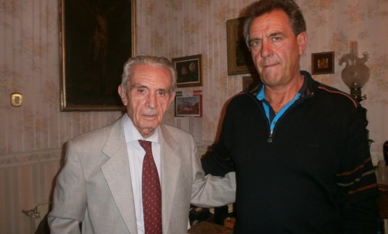 Ignazio Musmeci, a sinistra, con Nino Farfaglia
