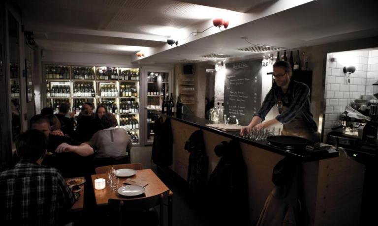 L'interno di Manfred's, locale più intimo e informale dello chef italo-danese