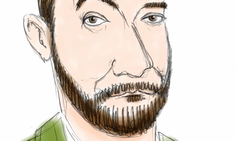 L\'auto illustrazione di Gianluca Biscalchin