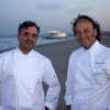 Mauro Uliassi e Moreno Cedroni, i due strepitosi chef di Senigallia, qui ritratti da Giovanni Ghiandoni, un fotografo a sua volta di Senigallia, citt&agrave; che ha visto i due  marchigiani crescere nel tempo in bravura e sicurezza, lungo sentieri  diversi che si incroceranno domenica 5 febbraio sul palco di Identit&agrave; Golose