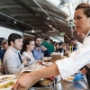 Alice Delcourt dell'Erba Brusca di Milano, cuoca tra i 15 cuochi che hanno animato la prima edizione del Roma Food&Wine Festival a Eataly Roma. Con loro, pi&ugrave; di 50 vignaioli italiani. Grandi piatti e grandi vini (foto e fotogallery di Federica Tafuro)&nbsp;
