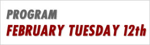 Program Tuesday 12th
