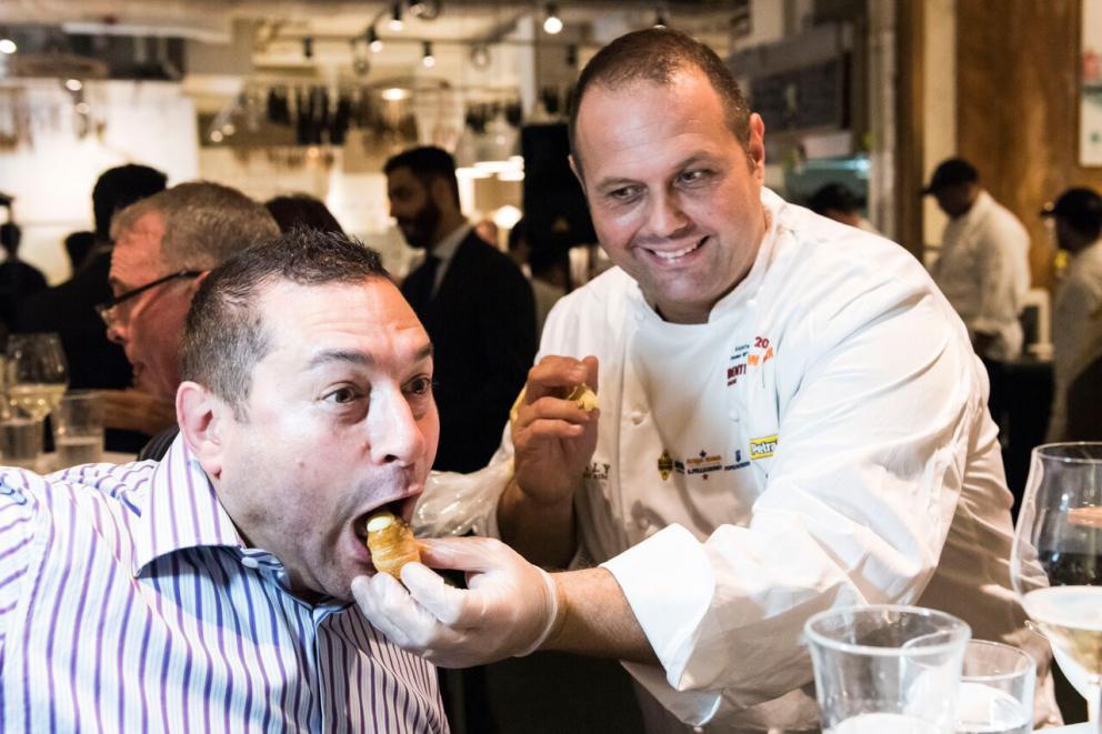 Photogallery






350 guests, divided into six shifts














Virgilio Martinez with assistant Lorenzo Dal Bo









Nicola Farinetti and Corrado Scaglione














Caterina and Susy Ceraudo






