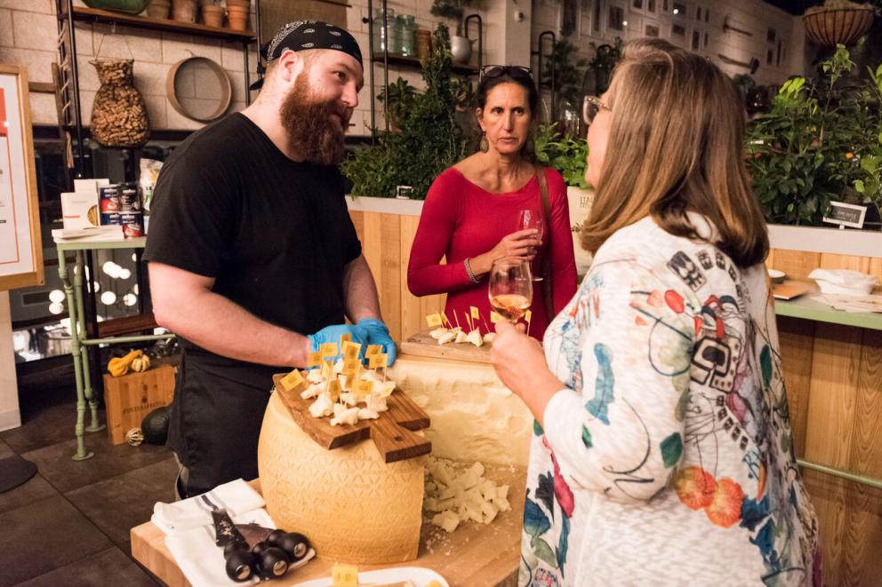 Photogallery














































Caterina Ceraudo and Iacopo Zambarbieri









Susy Ceraudo and her husband Luigi









Razor clams and musky octopus in acquapazza by Michele Carter of Barbara Lynch Gruppo









Agnolotti with stew and brown butter by Michael Schlow, Doretta Tavern in Boston









Suckling pig porchetta by Chris Fischer of Beetlebung Factory in Martha’s Vineyard









White chocolate mousse with licorice and red fruits by Caterina Ceraudo 






