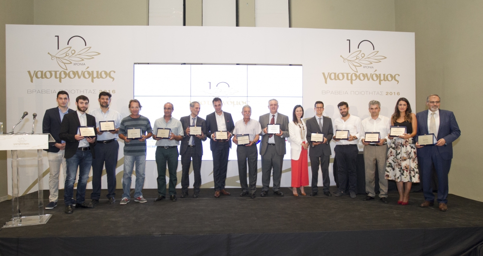 Photogallery






The best olives? Damaskinoelies by Michalis Ainatzoglou. They are as large as plums and come from an ancient variety cultivated in the region of Argo, in the Peloponnesus. Ainatzoglou owns secular olive trees in Kiveri. He leaves the gigantic olives to ripen in salt, following a traditional method; he then rinses them and pasteurises them. Thanks to this process they’re preserved without chemicals. Tel: +30.6977.500810














The Best Olive Oil Award went to Governor, produced in Corfu. The olive groves on the island are renown for their beauty, yet the oil made from them was not good enough and was sold unbottled to overseas buyers. Two young men,Spiros and George Dafnis, have managed to produce an absolutely excellent oil. Tel: +30.266.1075701














The award for the best shop selling delicious food went to Agora, mezedopantopoleio in Thessaloniki, one thousand square metres of lovely food. As they say in the motivation "it really has nothing to envy to the famous Eataly in Milan".Agora was created by Thomas and Giorgos Douzis. It’s in 42 Pavlou Mela St., Thessaloniki. Tel: +30.23.10288008














The Best Greek Honey in 2016 is Amorgiano, a sweet delicacy from the Cyclades. Panagiotis Maroulis – a tv director who changed life – produces it on the island of Amorgos. He has beehives in four places on the island: Lagada, where sage and flowers dominate; Halara, a cliff home to a local bee, with a different genetic profile, making honey with scents of salt and thyme; the islet of Nikouria, again with aroma of thyme; and, a little further, the small island of Donousa, where there’s heather. Tel: +30.228.5073048














The Best Farm Award goes to Agios Loukas, an agricultural cooperative from Raki, thanks to its high quality cherry production on Mount Olympus. 90% of the production is exported. Tel: +30.235.1098711














The best meat in Greece is Aroma by Koutsioftis Farms, owned by brothers Stergios and Dimitris Koutsioftis. Third generation of breeders, they made the first 100% Greek calves, fed with special patented forage (mostly Greek aromatic herbs: mint, basil, oregano, coriander and some other herbs which are kept secret, hence the name "Aroma" for the meat). The meat is rich in omega-3, as the calves eat linseeds too. Tel: +30.233.1071803














The best cheese is produced by Nikos Gasparakis in his cheese factory in Koummoi, in the area of Rethymno, in Crete. Tel: +30.28310.41072














The best wine is the Retsina produced by winery Kechris. You often find very bad Retsina, but oenologist Stelios Kechris has managed to produce some excellent one, winning international awards: Decanter World Wine Awards, International Wine Challenge (2009), Mundus Vini (2013) and Vinalies Internationales (2014). Dakry Me Peuko, "pine tear" is a specialty. Tel: +30.2310.751283














Another prize for wine lovers: it went to winery Gavalas in Santorini. George Gavalas is a fourth-generation producer: «Asyrtiko is the main grape variety on the island – he explains – but we also use less known local varieties such as Katsano and Gaidouria». Tel: +30.22860.82552














Thalassaki in Tinos won the best typical restaurant award. It’s a tavern selling mostly seafood and vegetables. The dishes are made with local products, prepared with creativity. It’s run by cook Antonia Zarpa with her husband Aris Tatsis. Thalassaki is in the bay of Ysternia, in Tinos. Tel: +30.22830.31366














A prize went also to a Greek restaurant abroad, to Notos, in Brussels, Belgium. The chef is Constantinos Erinkoglou, born in Moustheni, a village on the slopes of Mount Pangaion, in the north. Notos is at 154, rue de Livourne, Bruxelles. Tel: 0032.(0)2513 2959














Loulis Group won the prize for the best flour. Tel: +30.210.4090100









Kri Kri yogurt, exported all over the world, also won. Tel: +30.23210.68300









Finally, the "prize of honour" went to Prokopis Magiatis, a young university professor, for his research on olive oil






