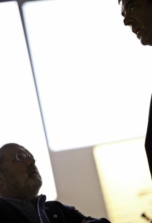 Galleria fotograficaDa sinistra, Massimiliano Alajmo delle Calandre di Rubano (Padova), Corrado Assenza&nbsp;del Caff&egrave; Sicilia di Noto (Siracusa) e Aimo Moroni del Luogo di Aimo e Nadia a MilanoUn sorridente Moreno Cedroni, cuoco della Madonnina del Pescatore di Senigallia (Ancona)