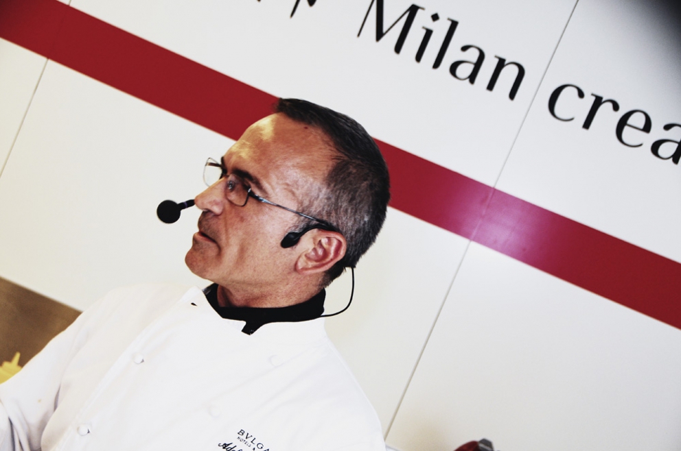 Galleria fotografica






Federico Graziani e Alessandro Negrini, sommelier e chef de Il Luogo di Aimo e Nadia a Milano








La lezione di Alessandro Negrini








Il Risotto carnaroli in guazzetto di mare di Alessandro Negrini








Il cooking show di Andrea Berton, chef del Trussardi alla Scala a Milano








Gli spaghetti alla chitarra di Andrea Berton








Gli spaghetti alla chitarra di Andrea Berton





