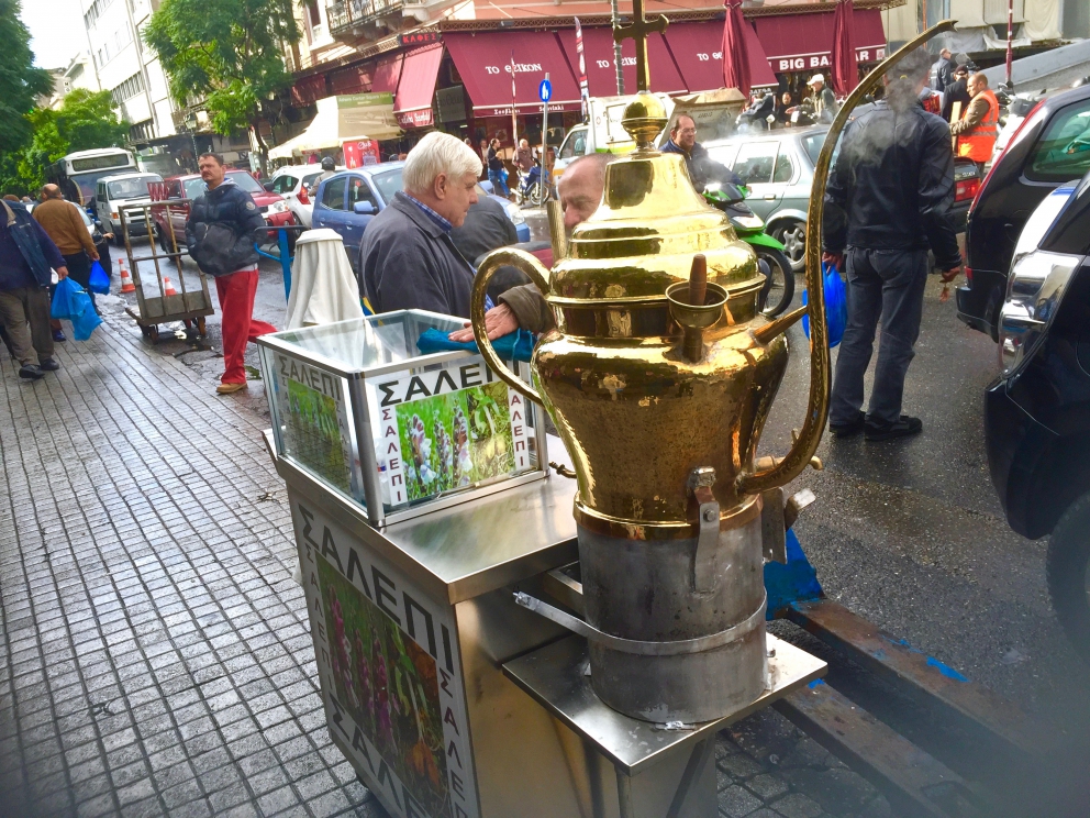 Photogallery






Breakfast with koulouri: you can find it all over town, we've chosen a kiosk between Korai and Stadiou, a stone's throw away from the university and not far from Psiri, the market area








Second stop, at Krinos (Aiolou 87): since 1922 it is the temple of loukoumades, pancakes fried in sesame oil and covered in honey and chopped almonds (loukuma is a word of Arab origins meaning nibble). A 6-piece portion costs 3.60 euros








The meat and fish market at Varvakios Agora (Athinas 42, a short walk from Krinos)








Come and grab some lamb!








Meat and fish market








Seafood delicacies. It's important to visit the fish market early in the morning because the best products are soon sold to restaurants













Walking around Psiri, Athens food corner





