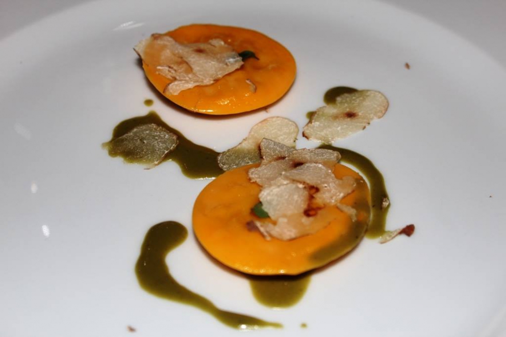 Photogallery






Iside De Cesare, La Parolina, Acquapendente (Viterbo)

Cod, garlic, oil and chilli pepper









Gianfranco Pascucci, Pascucci al Porticciolo, Fiumicino (Rome)

Eel tortelli in a broth of miso and caviar. Lake of Burano, WWF oasis: eel, myrtle and lentiscus. We’re collaborating with the WWF oases to give a "taste" to these places (photo by Andrea Di Lorenzo)









Claudio Petrolo, Claudio Petrolo, Gaeta (Latina)

Sea essence. Raw and cooked elements start an explosion with the flavour of the sea









Marco Bottega, Aminta resort, Genazzano (Rome)

Salmon, green apple and Orient spices. A meeting of sour, bitter, sweet and savoury









Rocco de Santis, Il Vistamare del Fogliano hotel, Latina

Red mullet in bread crust. A snack you can also eat with your hands, enclosing the scents of the South (I’m from Salerno): it’s like biting the sea together with onion, garlic, mint, lemon scents, raisins and pine nuts









Daniele Usai, Il Tino, Ostia (Rome)

Gnocchi with mandarin, with cod tripe and spinach. A historic dish from our menu has just returned in a current version









Gino Pesce, Acqua Pazza, Ponza (Latina)

Candele, cheese, pepper, white fish and courgettes. Created for a project we presented at Expo Milano with the goal of enhancing all the POD products of Lazio









Maurizio e Sandro Serva, La Trota, Rivodutri (Rieti)

Crayfish, roots, tubers, watercress with smoked trout and lake whitefish roe. A concentrate of flavours and lightness: roots, tubers and crayfish are steamed with aromatised water, with vegetable peels and Matcha tea. There’s no salt: the sapidity is giveb by the roe, the smokiness of the trout and the minerals in the vegetables and in the watercress, picked from our brook









Andrea Fusco, Giuda Ballerino, Rome

Venison sirloin with its jus and hibiscus, caramelised onions with blueberries and pistachio wafer. Serving a rich and lean red meat that is rarely served in this season









Cristina Bowerman, Glass Hostaria, Rome

Pasta and potatoes. Four different types of potatoes, with 4 different cooking methods, from mashed to crispy. Inspired by Bottura’s Compression of pasta and beans 









Anthony Genovese, Il Pagliaccio, Rome

Oyster, beetroot and coffee, snow of burrata. A journey across different scents, temperatures and textures









Francesco Apreda, Imàgo dell'hotel Hassler, Rome

Tandoori duck breast, cocoa earth and dried apricots. My personal take of a great classic from a continent I’m very fond of









Arcangelo Dandini, L'Arcangelo, Rome

My cipollata: zita with onion fondant with three spices. Taken from the Renaissance cipollata of Bartolomeo Scappi, the secret chef of 6 popes, who lived almost 30 years in Rome
 









Heinz Beck, La Pergola, Rome

S Campo. It’s the interpretation, with a modern take, of minestrone, made with lyophilisation. Each vegetable is cooked in the most suitable way so as to maintain its nutritional characteristics and then lyophilised. The result is 6, 7, 8 powders which are then put in the dish. The dish is served with scampi breaded with potatoes and soaked in front of the guest with a jus of this crustacean (photo by Janez Puksic)









Alba Esteve Ruiz, Marzapane, Rome

Chestnut cappeletti, raisins, smoked herring and seaweed infusion. Contrasts: the soft chestnut filling and a very persistent flavour, the smokiness and the fatness of the eel, the intense sweetness of the raisins, the sapidity of the seaweed infusion, the crispiness of the pasta...









Marco Baccanelli e Francesca Barreca, Mazzo, Rome

Roasted quails, baked tubers and roots, herb butter. The quails are served in their original shape, without deboning them. Our cuisine is moving towards a greater simplicity, and we can do so even by choosing classic yet not simple techniques









Roy Caceres, Metamorfosi, Roma

Mushrooms, flax brittle, black garlic and cream with Monviso blue cheese. In the seeming simplicity of an ingredient like mushrooms, contrasting textures give life to a dish in which their identity is surprisingly enhanced

 









Davide Del Duca, Osteria Fernanda, Rome

Snails, radish roots, Purgatorio beans, leaves and mustard seeds. A tribute to the material and primordial essence of the “earth” concept









Luciano Monosilio, Pipero al Rex, Rome

Vermicelli creamed in chicken broth, toasted spices and parmesan infusion. This recipe comes from spaghetti creamed in a very normal broth. The spices recall high mountains with the balsamic note counterbalanced by the sweet water of the parmesan. Almost like ramen









Marco Martini, Stazione di Posta, Rome

Steamed raviolo, chicken and broth of roasted potatoes. A meeting of east, west and my mother’s home









Francesco Sposito, Taverna Estia, Brusciano (Naples)

Tortellini with dandelion in a consommé of crustaceans. Introduced only recently, I’m very happy with it because it sums up the course we’ve taken









Vitantonio Lombardo, Locanda Severino, Caggiano (Salerno)

Mela Gras, that is to say mousse of chicken liver with dessert wine in a gelatine of annurca apples on a mixed leaf salad and hazelnuts from Giffoni. Creative and elegant cuisine with local products









Rosanna Marziale, Le Colonne, Caserta

Pasta with tomatoes. Paccheri from Gragnano with three types of tomatoes: San Marzano, piennolo and corbarino made with three different cooking techniques, with buffalo buttermilk









Pasquale Torrente, Al Convento, Cetara (Salerno)

'Ndunderi (ricotta gnocchi). These are pasta’s ancestors. They were born on the Amalfi Coast and are part of a project that this year, at Al Convento, will rediscover ancient local recipes









Christoph Bob, Monastero di Santa Rosa, Conca dei Marini (Salerno)

Linguine with nettle emulsion, salicornia and sea truffles









Giulio Coppola, La Galleria, Gragnano (Naples)

Spaghetti with lemon, with beef muzzle, pesto of olives, lupines and rocket salad. It says a lot about my territory and recalls the O Per e Muss, a street food recipe that people enjoy in the evenings in the South all year round









Pasquale Palamaro, Indaco del Regina Isabella, Ischia (Naples)

Sea foie gras. Cod liver prepared like the French geese one to make foie gras. Paired with cabbage, beetroot, ginger and toasted bread









Alfonso Caputo, La Taverna del Capitano, Massa Lubrense (Naples)

Seabream and prawns, figs and moka with sea urchin needles. The richness of the sea with the addition of an iodine note to enhance the taste through all the senses (in the photo, the summer version with cherry tomatoes from Vesuvius)









Salvatore Bianco, Il Comandante at Romeo hotel, Naples

Squid and bamboo with emulsion of cardamom with citrus fruits, soft potato with soy milk and black olives. It fully represents my cooking philosophy: ingredients from my homeland meet raw materials from different cultures
 









Lino Scarallo, Palazzo Petrucci, Naples

Soused red mullet with a soy reduction, couscous of Roman cabbage, papaccelle and black olives. Together with the red mullet, this recipe is based on raw materials from our traditional cuisine, with a modern take, an international interpretation inspired by the Japanese preparation of eels
 









Gianluca D'Agostino, Veritas, Naples

Roasted mackerel with fresella, tomato and goat cheese. It’s my take on fresella with tomato and tuna/anchovies









Marianna Vitale, Sud, Quarto (Naples)

Spaghettoni with artichokes, sea urchins and cinnamon. Sweet, bitter and spicy notes are matched with the aftertaste of the sea rust (as of February it will be part of a whole menu only made of pasta)









Michele Deleo, Rossellinis di Palazzo Avino, Ravello (Salerno)

Variations on pasta, cornaioli peas, gobbo prawn and sea roe. This dish was inspired by Pasta and peas, an old recipe typical of Campania, which included the use of a beaten egg to thicken everything. I used sea roe (bottarga, sea urchns and prawns) instead of bird eggs and I didn’t cook the pasta with the peas but in a seafood broth. I finally mixed everything with sweet pecorino and crushed pepper









Lorenzo Cuomo, Re Maurì at Lloyd's Baia hotel, Salerno

Spaghetti alla chitarra with oil aromatised with oranges, turnip tops, crispy calamari and sea urchins. A rhythmical pinwheel of flavours and textures









Ernesto Iaccarino, Don Alfonso, Sant'Agata sui Due Golfi (Naples)

Crispy crustacean cylinder and emulsion of its roe with soft buffalo milk mozzarella and organic vegetables from the kitchen garden in Punta Campanella. An unusual pairing of buffalo milk mozzarella and shellfish, based on the affinity between the sweet and savoury notes of both









Giovanni Sorrentino, Gerani, Santa Maria La Carità (Naples)

Tagliolino with raw and cooked white prawns, buffalo milk yogurt, baked cherry tomatoes and liquorice. It perfectly sums up my passion and my approach in cooking. My homeland looked at with the eyes of someone who’s back after a long journey









Mario Affinita, Don Geppi, Sorrento (Naples)

Calamari become scallops with a soup of potatoes with citronella. Because you always need to go beyond appearances in life









Paolo Barrale, Marennà, Sorbo Serpico (Avellino)

Linguine "Cacio&Pepe", peas and prawns. It’s a dish based on leftovers: I thicken the pasta with the caciocavallo left over from other recipes. The cheese/peas pair is traditionally very popular from Rome southwards. And the raw prawns give that extra touch, which well matches the spiciness of the cheese









Luigi Tramontano, Terrazza Bosquet at Excelsior Vittoria, Sorrento (Naples)

Seared scampi aromatised with tonka beans, with stracciatella of burrata, coconut mousse and cream of squilla mantis. The fusion of Mediterranean flavours with creative touches in search for a balance of taste. Substance and personality









Giuseppe Iannotti. Kresios, Telese Terme (Benevento)

Veal in tuna sauce. Katsuobushi broth of veal, belly of red tuna and chard. A fusion dish built on a great classic of Italian cuisine (photo by Tania Mauri)









Luciano Villani, Locanda del Borgo, Telese Terme (Benevento)

Mussels alla scapece, mussel mayonnaise and crispy seaweeds. In a way, it represents my origins from Castellammare di Stabia. A balanced dish in terms of acidity, crispiness and sapidity






