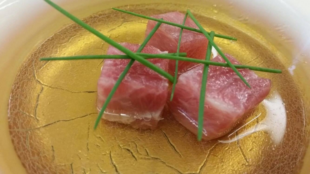 Photogallery






Iside De Cesare, La Parolina, Acquapendente (Viterbo)

Cod, garlic, oil and chilli pepper









Gianfranco Pascucci, Pascucci al Porticciolo, Fiumicino (Rome)

Eel tortelli in a broth of miso and caviar. Lake of Burano, WWF oasis: eel, myrtle and lentiscus. We’re collaborating with the WWF oases to give a "taste" to these places (photo by Andrea Di Lorenzo)









Claudio Petrolo, Claudio Petrolo, Gaeta (Latina)

Sea essence. Raw and cooked elements start an explosion with the flavour of the sea









Marco Bottega, Aminta resort, Genazzano (Rome)

Salmon, green apple and Orient spices. A meeting of sour, bitter, sweet and savoury









Rocco de Santis, Il Vistamare del Fogliano hotel, Latina

Red mullet in bread crust. A snack you can also eat with your hands, enclosing the scents of the South (I’m from Salerno): it’s like biting the sea together with onion, garlic, mint, lemon scents, raisins and pine nuts









Daniele Usai, Il Tino, Ostia (Rome)

Gnocchi with mandarin, with cod tripe and spinach. A historic dish from our menu has just returned in a current version









Gino Pesce, Acqua Pazza, Ponza (Latina)

Candele, cheese, pepper, white fish and courgettes. Created for a project we presented at Expo Milano with the goal of enhancing all the POD products of Lazio









Maurizio e Sandro Serva, La Trota, Rivodutri (Rieti)

Crayfish, roots, tubers, watercress with smoked trout and lake whitefish roe. A concentrate of flavours and lightness: roots, tubers and crayfish are steamed with aromatised water, with vegetable peels and Matcha tea. There’s no salt: the sapidity is giveb by the roe, the smokiness of the trout and the minerals in the vegetables and in the watercress, picked from our brook









Andrea Fusco, Giuda Ballerino, Rome

Venison sirloin with its jus and hibiscus, caramelised onions with blueberries and pistachio wafer. Serving a rich and lean red meat that is rarely served in this season









Cristina Bowerman, Glass Hostaria, Rome

Pasta and potatoes. Four different types of potatoes, with 4 different cooking methods, from mashed to crispy. Inspired by Bottura’s Compression of pasta and beans 









Anthony Genovese, Il Pagliaccio, Rome

Oyster, beetroot and coffee, snow of burrata. A journey across different scents, temperatures and textures









Francesco Apreda, Imàgo dell'hotel Hassler, Rome

Tandoori duck breast, cocoa earth and dried apricots. My personal take of a great classic from a continent I’m very fond of









Arcangelo Dandini, L'Arcangelo, Rome

My cipollata: zita with onion fondant with three spices. Taken from the Renaissance cipollata of Bartolomeo Scappi, the secret chef of 6 popes, who lived almost 30 years in Rome
 









Heinz Beck, La Pergola, Rome

S Campo. It’s the interpretation, with a modern take, of minestrone, made with lyophilisation. Each vegetable is cooked in the most suitable way so as to maintain its nutritional characteristics and then lyophilised. The result is 6, 7, 8 powders which are then put in the dish. The dish is served with scampi breaded with potatoes and soaked in front of the guest with a jus of this crustacean (photo by Janez Puksic)









Alba Esteve Ruiz, Marzapane, Rome

Chestnut cappeletti, raisins, smoked herring and seaweed infusion. Contrasts: the soft chestnut filling and a very persistent flavour, the smokiness and the fatness of the eel, the intense sweetness of the raisins, the sapidity of the seaweed infusion, the crispiness of the pasta...









Marco Baccanelli e Francesca Barreca, Mazzo, Rome

Roasted quails, baked tubers and roots, herb butter. The quails are served in their original shape, without deboning them. Our cuisine is moving towards a greater simplicity, and we can do so even by choosing classic yet not simple techniques









Roy Caceres, Metamorfosi, Roma

Mushrooms, flax brittle, black garlic and cream with Monviso blue cheese. In the seeming simplicity of an ingredient like mushrooms, contrasting textures give life to a dish in which their identity is surprisingly enhanced

 









Davide Del Duca, Osteria Fernanda, Rome

Snails, radish roots, Purgatorio beans, leaves and mustard seeds. A tribute to the material and primordial essence of the “earth” concept









Luciano Monosilio, Pipero al Rex, Rome

Vermicelli creamed in chicken broth, toasted spices and parmesan infusion. This recipe comes from spaghetti creamed in a very normal broth. The spices recall high mountains with the balsamic note counterbalanced by the sweet water of the parmesan. Almost like ramen









Marco Martini, Stazione di Posta, Rome

Steamed raviolo, chicken and broth of roasted potatoes. A meeting of east, west and my mother’s home









Francesco Sposito, Taverna Estia, Brusciano (Naples)

Tortellini with dandelion in a consommé of crustaceans. Introduced only recently, I’m very happy with it because it sums up the course we’ve taken









Vitantonio Lombardo, Locanda Severino, Caggiano (Salerno)

Mela Gras, that is to say mousse of chicken liver with dessert wine in a gelatine of annurca apples on a mixed leaf salad and hazelnuts from Giffoni. Creative and elegant cuisine with local products









Rosanna Marziale, Le Colonne, Caserta

Pasta with tomatoes. Paccheri from Gragnano with three types of tomatoes: San Marzano, piennolo and corbarino made with three different cooking techniques, with buffalo buttermilk









Pasquale Torrente, Al Convento, Cetara (Salerno)

'Ndunderi (ricotta gnocchi). These are pasta’s ancestors. They were born on the Amalfi Coast and are part of a project that this year, at Al Convento, will rediscover ancient local recipes









Christoph Bob, Monastero di Santa Rosa, Conca dei Marini (Salerno)

Linguine with nettle emulsion, salicornia and sea truffles









Giulio Coppola, La Galleria, Gragnano (Naples)

Spaghetti with lemon, with beef muzzle, pesto of olives, lupines and rocket salad. It says a lot about my territory and recalls the O Per e Muss, a street food recipe that people enjoy in the evenings in the South all year round









Pasquale Palamaro, Indaco del Regina Isabella, Ischia (Naples)

Sea foie gras. Cod liver prepared like the French geese one to make foie gras. Paired with cabbage, beetroot, ginger and toasted bread









Alfonso Caputo, La Taverna del Capitano, Massa Lubrense (Naples)

Seabream and prawns, figs and moka with sea urchin needles. The richness of the sea with the addition of an iodine note to enhance the taste through all the senses (in the photo, the summer version with cherry tomatoes from Vesuvius)









Salvatore Bianco, Il Comandante at Romeo hotel, Naples

Squid and bamboo with emulsion of cardamom with citrus fruits, soft potato with soy milk and black olives. It fully represents my cooking philosophy: ingredients from my homeland meet raw materials from different cultures
 









Lino Scarallo, Palazzo Petrucci, Naples

Soused red mullet with a soy reduction, couscous of Roman cabbage, papaccelle and black olives. Together with the red mullet, this recipe is based on raw materials from our traditional cuisine, with a modern take, an international interpretation inspired by the Japanese preparation of eels
 









Gianluca D'Agostino, Veritas, Naples

Roasted mackerel with fresella, tomato and goat cheese. It’s my take on fresella with tomato and tuna/anchovies









Marianna Vitale, Sud, Quarto (Naples)

Spaghettoni with artichokes, sea urchins and cinnamon. Sweet, bitter and spicy notes are matched with the aftertaste of the sea rust (as of February it will be part of a whole menu only made of pasta)









Michele Deleo, Rossellinis di Palazzo Avino, Ravello (Salerno)

Variations on pasta, cornaioli peas, gobbo prawn and sea roe. This dish was inspired by Pasta and peas, an old recipe typical of Campania, which included the use of a beaten egg to thicken everything. I used sea roe (bottarga, sea urchns and prawns) instead of bird eggs and I didn’t cook the pasta with the peas but in a seafood broth. I finally mixed everything with sweet pecorino and crushed pepper









Lorenzo Cuomo, Re Maurì at Lloyd's Baia hotel, Salerno

Spaghetti alla chitarra with oil aromatised with oranges, turnip tops, crispy calamari and sea urchins. A rhythmical pinwheel of flavours and textures









Ernesto Iaccarino, Don Alfonso, Sant'Agata sui Due Golfi (Naples)

Crispy crustacean cylinder and emulsion of its roe with soft buffalo milk mozzarella and organic vegetables from the kitchen garden in Punta Campanella. An unusual pairing of buffalo milk mozzarella and shellfish, based on the affinity between the sweet and savoury notes of both









Giovanni Sorrentino, Gerani, Santa Maria La Carità (Naples)

Tagliolino with raw and cooked white prawns, buffalo milk yogurt, baked cherry tomatoes and liquorice. It perfectly sums up my passion and my approach in cooking. My homeland looked at with the eyes of someone who’s back after a long journey









Mario Affinita, Don Geppi, Sorrento (Naples)

Calamari become scallops with a soup of potatoes with citronella. Because you always need to go beyond appearances in life









Paolo Barrale, Marennà, Sorbo Serpico (Avellino)

Linguine "Cacio&Pepe", peas and prawns. It’s a dish based on leftovers: I thicken the pasta with the caciocavallo left over from other recipes. The cheese/peas pair is traditionally very popular from Rome southwards. And the raw prawns give that extra touch, which well matches the spiciness of the cheese









Luigi Tramontano, Terrazza Bosquet at Excelsior Vittoria, Sorrento (Naples)

Seared scampi aromatised with tonka beans, with stracciatella of burrata, coconut mousse and cream of squilla mantis. The fusion of Mediterranean flavours with creative touches in search for a balance of taste. Substance and personality






