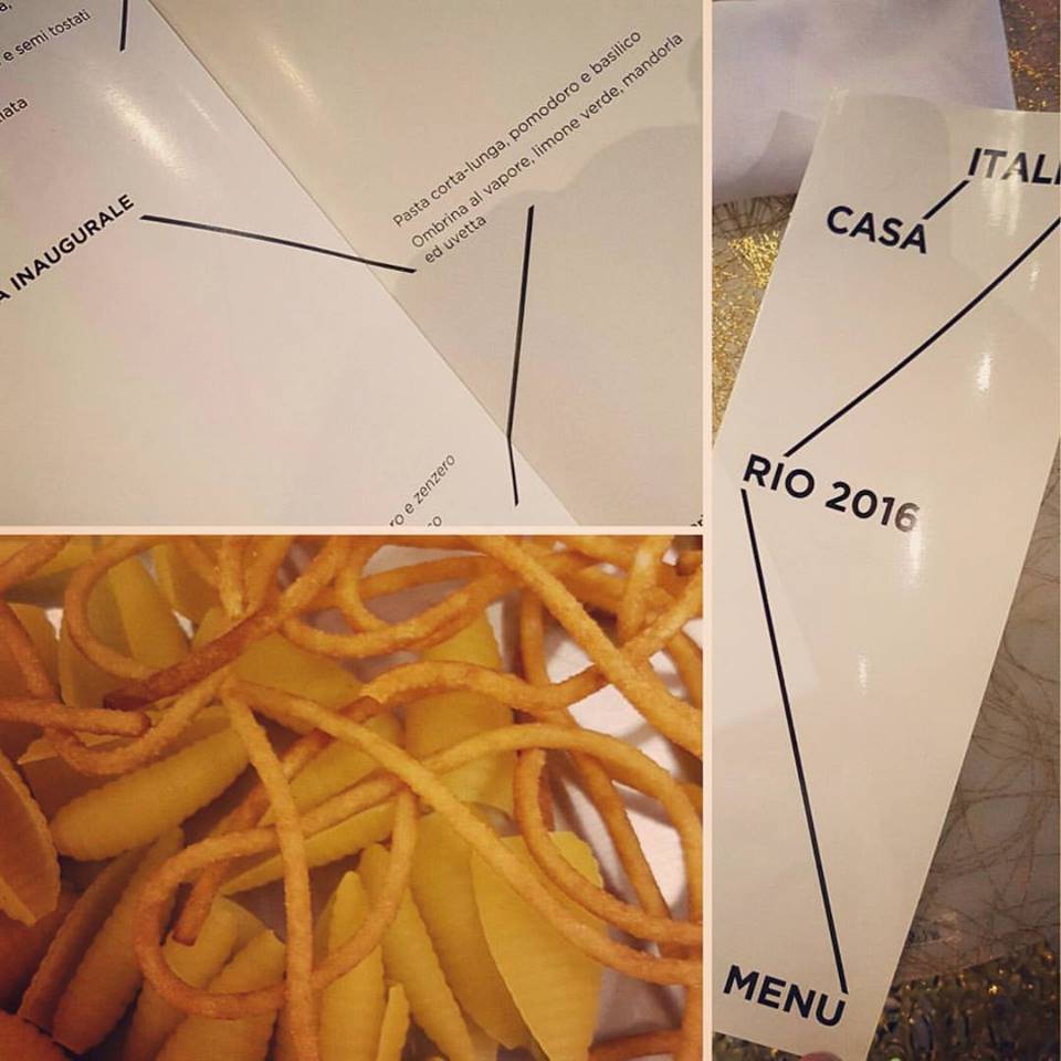 Galleria fotografica











Lo staff del Refettorio Gastromotiva









Matteo Renzi, Davide Oldani e Giancarlo Lunelli un paio di giorni fa, a Rio









In libreria dal 9 agosto i(e oggi in edicola) anche il nuovo libro di Oldani per i Giochi Olimpici: parla di cucina, cibo, salute e benessere









Casa Italia a Rio









David Hertz e Massimo Bottura









Bottura con David Hertz






