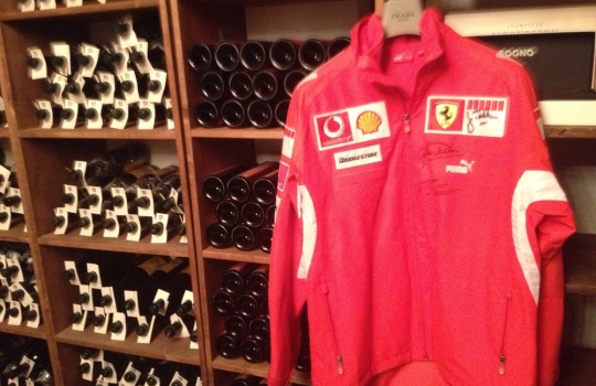 Photogallery






 
Modena’s colonnades, 186 thousand inhabitants and 3 restaurants with at least one Michelin star: Hostaria del Mare (1), Erba del Re (1) and Osteria Francescana (3 stars), our destination
 








Yellow and red tones prevail








The city still bears the signs of the May 2012 earthquake. On May 4th 2013, the day of our visit, a 3.8 magnitude earthquake was registered













By chance, Giuseppe Palmieri, maître and sommelier, appears from the grey door








Palmieri, 38, born in Matera. His first service in Francescana was on September 12th 2000








The old entrance to the restaurant, at number 24 in Via della Stella - as on the opening in 1995. It changed in September 2012: today you enter from number 22. Funnily enough, Google Maps is still set on the old entrance








The present entrance doors








Let’s start








After the latest renovations, the transit areas inside the Osteria appear as a contemporary art gallery








Mario Schifano’s world map








"Tourists", Maurizio Cattelan’s famous pigeons








Underneath the pigeons, Gavin Turk’s “Trashbag”








Three rooms, 12 tables, between 20 to 35 guests. 40% guests are Italian








Every table is illuminated by Davide Groppi’s Sampei lamp: if tables are moved, light follows








Francescana receives 150 reservations every day. But it also suffers from clients not showing up: on average, one table every week is booked but then guests don’t come








Right behind the kitchen, there’s the prêt-à-porter cellar








"In the central cellar, we only keep great vintages and larger bottles of what we consider to be great wines", Beppe Palmieri explains








1,600 wines are listed at Osteria Francescana, with a deep wine list which includes different vintages of the same wine








"A true celebration of wine "





