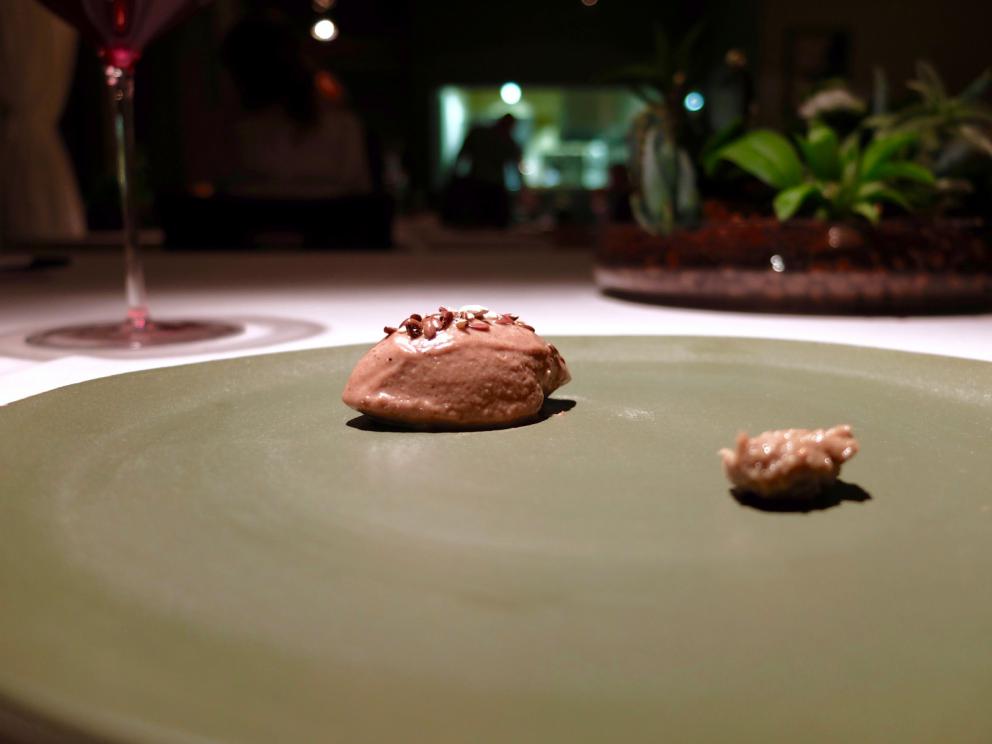 Galleria fotografica






La nostra splendida cena da Antonia Klugmann nelle foto di Tanio Liotta. Si inizia con Fagottino di bieta sbollentata, carota candita, curcuma, peperoncino, succo di limone e trifoglio









Cozza di Sistiana, bottarga (in gel e grattugiata), zenzero candito, prezzemolo, coriandolo e nigella: buonissimo









Baccalà mantecato e rapa rossa: il baccalà mantecato con evo, tre espressioni della rapa (centrifugata, cruda tagliata sottile e affumicata)









Gambero rosa crudo e friggitello alla fiamma, salsa del friggitello, bisque di gambero, dragoncello









Midollo di manzo e cime di broccolo, il suo gambo in salamoia, una sua centrifuga, la foglia spadellata, silene, olio, polvere e purea di bergamotto: piatto indimenticabile









Insalata: asparagi verdi sbollentati e poi scottati in padella, lattuga dell'orto, borragine essiccata, il suo gambo cotto in acqua e burro, stellina odorosa, centrifuga di acetosa. Altro piatto da Oscar, la composizione cambia di giorno in giorno, dipende da quello che si trova









Golosità pura, ma anche soavità da grandissima cucina: Fegato e cuore di agnello alla brace in retina di maiale, fave e piselli croccanti, germogli di pisello, crema all'aglio dolce









Trippa fagioli, polvere bruciata ed edera: la trippa è la cosiddetta cuffia, viene bollita in modo classico nel brodo vegetale, quindi tagliata a fettuccine e rosolata, poi bollita di nuovo in brodo di ossa di maiale affumicate. Quindi cenere di sedano nero, carote e cipolle, edera di campo raccolta la mattina stessa, fagioli borlotti «del nostro giardino». Altro grandissimo piatto, come rendere la trippa elegante e complessa









Spaghetti alla seppia e il suo nero, «questo è comfort food» ci dice Romano De Feo. Ma buonissimo: lo spaghetto di Gragnano viene mantecato in una salsa al fegato di seppia, quindi pepe del Nepal per una nota agrumata, il nero e la seppia cruda









Un nuovo risotto: Riso Motta, parmigiano, spinacino selvatico cotto e crudo, olio al ginepro, saba al parmigiano e grappa. «Questo è un piatto che mi è venuto in mente durante una degustazione alla Premiata Distilleria Pagura 1879 di Castions di Zoppola», la più antica del Friuli. Interessantissimo, noi ci sentiamo persino il profumo del panettone









Asparago bianco, acqua di mandorle e fiori di rosmarino: l'asparago viene messo nella stagnola e cotto al forno con poco burro, in modo da farlo restare umido ma donargli una nota grigliata. Poi c'è anche un po' di sambuco









Lasagnetta aperta all'aglio orsino e sclopit (la parola friulana per la silene): gli aromi sono già nell'impasto, la pasta non viene mantecata, quindi crema di ortica, una battuta di bruscandoli, erba di San Pietro, semi di aglio orsino per una nota croccante. Pura vegetalità, di classe









Guancia bollita nella birra, asparagi selvatici






