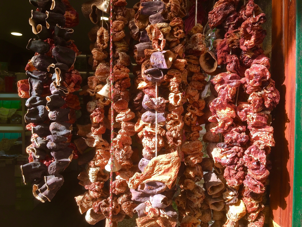 Photogallery






Breakfast with koulouri: you can find it all over town, we've chosen a kiosk between Korai and Stadiou, a stone's throw away from the university and not far from Psiri, the market area








Second stop, at Krinos (Aiolou 87): since 1922 it is the temple of loukoumades, pancakes fried in sesame oil and covered in honey and chopped almonds (loukuma is a word of Arab origins meaning nibble). A 6-piece portion costs 3.60 euros








The meat and fish market at Varvakios Agora (Athinas 42, a short walk from Krinos)








Come and grab some lamb!








Meat and fish market








Seafood delicacies. It's important to visit the fish market early in the morning because the best products are soon sold to restaurants













Walking around Psiri, Athens food corner








A pedlar selling salepi, an Ottoman drink made with dried orchid tubers








Slow food








Halva, a popular cake from India to the East of the Mediterranean Sea, based on tahina, a sesame paste. The word halva comes from the ancient Jewish where it meant 