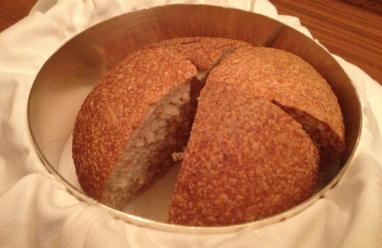 Photogallery






 
Modena’s colonnades, 186 thousand inhabitants and 3 restaurants with at least one Michelin star: Hostaria del Mare (1), Erba del Re (1) and Osteria Francescana (3 stars), our destination
 








Yellow and red tones prevail








The city still bears the signs of the May 2012 earthquake. On May 4th 2013, the day of our visit, a 3.8 magnitude earthquake was registered













By chance, Giuseppe Palmieri, maître and sommelier, appears from the grey door








Palmieri, 38, born in Matera. His first service in Francescana was on September 12th 2000








The old entrance to the restaurant, at number 24 in Via della Stella - as on the opening in 1995. It changed in September 2012: today you enter from number 22. Funnily enough, Google Maps is still set on the old entrance








The present entrance doors








Let’s start








After the latest renovations, the transit areas inside the Osteria appear as a contemporary art gallery








Mario Schifano’s world map








"Tourists", Maurizio Cattelan’s famous pigeons








Underneath the pigeons, Gavin Turk’s “Trashbag”








Three rooms, 12 tables, between 20 to 35 guests. 40% guests are Italian








Every table is illuminated by Davide Groppi’s Sampei lamp: if tables are moved, light follows








Francescana receives 150 reservations every day. But it also suffers from clients not showing up: on average, one table every week is booked but then guests don’t come








Right behind the kitchen, there’s the prêt-à-porter cellar








"In the central cellar, we only keep great vintages and larger bottles of what we consider to be great wines", Beppe Palmieri explains








1,600 wines are listed at Osteria Francescana, with a deep wine list which includes different vintages of the same wine








"A true celebration of wine "








The Ferrari coat, hanging in the cellar: Maranello is only 17 km away from Modena








Jean Todt, Michael Schumacher, Fernando Alonso: Ferrari’s “prancing horse” is at home in Via Stella








Gabrio Bini’s wines, from Pantelleria, a real fetish for Palmieri













Hanging from the ceiling, a nice selection of cured meats from Emilia





