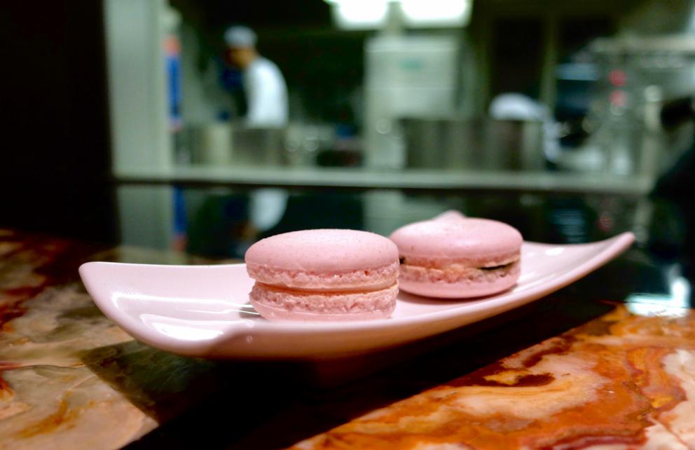 Photogallery






A new Lorenzo Cogo at the new El Coq, since July 2016 in the heart of Vicenza









At the entrance, the Carlton library by Ettore Sottsass, a great designer, founder of the  Memphis Group. In fact, it is entirely made in sugar, the work of artist Marco Chiurato

 









We get to the first floor: the perspective at the entrance recalls the depth of Palladio’s works









The elegant dining room









Precious cutlery by Giò Ponti for Sambonet. Everything is studied: the colour of the tablecloth is inspired by the roof of the Basilica Palladiana









The view from the dining room...









...and from the kitchen









Let’s start: Cherry tomato, angustura, vegetable jus. All the photos of the dishes are by Tanio Liotta









Beetroot macaroons with radicchio and Béarnaise sauce with mint 









Choux pastry with peanut cream and dried bacon 









Doughnut with goat cheese and curry cream: the last appetizer









Fondale marino, scalogno, salmone e salicornia: the shallot is chargrilled, there’s peppermint mousse, powdered salmon, and granita made with sea asparagus and orange bitter









Amberjack belly, rosola and peas: an improvisation based on what was available from the market. Fish and peas are chargrilled, then there’s a vinaigrette of pods and rosole, poppies









Chargrilled calamari, babaganush, bergamot and teriaki: the grill, once again. Cogo learnt its perfect use from Basque master Victor Arguinzoniz of Asador Etxebarri

 









Bosaga roe, yellow pepper, sake and ice camomile. Masterful what with complexity and elegance. Bosaga is a fish typical of Chioggia









Jerusalem artichoke "risotto", tuna bottarga and horseradish. There are many fake risottos available, such as the one with celeriac by Yoji Tokuyoshi and Salvatore Tassa or the vegetable one by Pedro Subijana. This is really perfect, with cream of Parmigiano and artichoke petals









Spaghetti with garlic and oil, hazelnut milk and seafood, with caviar of iced extra virgin olive oil and sea fennel. Beautiful, masterful and quite good too









Gargato, squid liver, mousse of buffalo milk mozzarella and ginseng. Gargato is a small maccherone. A delicious dish









Iceberg is an interlude: the salad is soaked in amaro Alpestre, a herb spirit. Then powdered cassis









Veal liver, wild asparagus, San Giuseppe, a typical spirit from Vicenza. Plus hop gel, cranberries and bran. Perfect harmony









Sweetbreads, radicchio and yogurt with herbs: the sweetbreads are cooked in hay, the radicchio is grilled. There’s balance, flavour, structure, elegance in every dish. Enrico Bartolini comes to mind









Piglet pluma, tofu, black garlic, rocket salad cream, turnip tops and ravette, that is to say wild baby radicchio. «There’s a man who gets them for me at over 1,600 metres, on the mountains above Marano Vicentino. He digs them out of the snow»









Pane e olio, that is to say bread gelato with extra virgin olive oil, celery seeds and candied walnut. «It’s my homage to Marano Vicentino. I created it the day I said goodbye». Cogo opened in Vicenza on the 19th of July 2016, the day of his 30th birthday









Artichoke gelato, barley and crispy coffee: the desserts are of the same (very high) standards as all the rest. The same goes for the service, handed to Fabio Lanaro and Stefano Campaniello









Final sweets: Lemon tarte with horseradish






