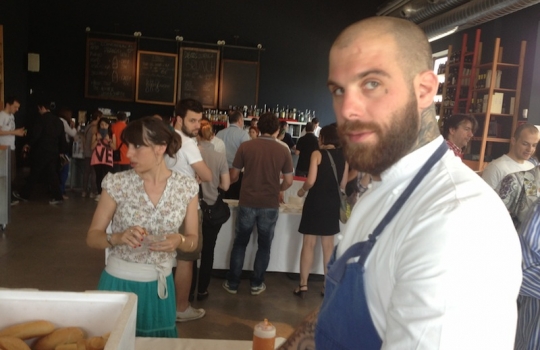 Photogallery






The kids' corner at Hangar Bicocca








Bread brittle with lime and wild cumin with a mousse of 40% milk chocolate and raspberries, a sweet rubitt of Giovanni Giberti of Pavé








Diego, Giovanni and Luca of Pavè








Eugenio Roncoroni, Alice Delcourt, Viviana Varese and Matteo Vigotti. Behind the glass, Sandra Ciciriello








Bread and borage on fresco di latte, smoked ricotta and beurre noisette, the first of the two rubitt by Paolo Casanova of Dopolavoro Bicocca








Club Walking: almond, black cherry and lemon  by Andrea Besuschio








Blackened chicken sandwich by Eugenio Roncoroni and Beniamino Nespor








Pig’s ears salad by Nespor/Roncoroni








Manuel, Christian Costardi and Paolo Marchi








Summer pâté by Matteo Vigotti of Peck








Matteo Vigotti








Crab mini Peck sandwich by Vigotti








Paolo Casanova








Luca De Santi and Beniamino Nespor, Al Mercato





