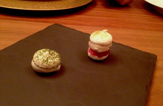 Photogallery






 
Modena’s colonnades, 186 thousand inhabitants and 3 restaurants with at least one Michelin star: Hostaria del Mare (1), Erba del Re (1) and Osteria Francescana (3 stars), our destination
 








Yellow and red tones prevail








The city still bears the signs of the May 2012 earthquake. On May 4th 2013, the day of our visit, a 3.8 magnitude earthquake was registered













By chance, Giuseppe Palmieri, maître and sommelier, appears from the grey door








Palmieri, 38, born in Matera. His first service in Francescana was on September 12th 2000








The old entrance to the restaurant, at number 24 in Via della Stella - as on the opening in 1995. It changed in September 2012: today you enter from number 22. Funnily enough, Google Maps is still set on the old entrance








The present entrance doors








Let’s start








After the latest renovations, the transit areas inside the Osteria appear as a contemporary art gallery








Mario Schifano’s world map








"Tourists", Maurizio Cattelan’s famous pigeons








Underneath the pigeons, Gavin Turk’s “Trashbag”








Three rooms, 12 tables, between 20 to 35 guests. 40% guests are Italian








Every table is illuminated by Davide Groppi’s Sampei lamp: if tables are moved, light follows








Francescana receives 150 reservations every day. But it also suffers from clients not showing up: on average, one table every week is booked but then guests don’t come








Right behind the kitchen, there’s the prêt-à-porter cellar








"In the central cellar, we only keep great vintages and larger bottles of what we consider to be great wines", Beppe Palmieri explains








1,600 wines are listed at Osteria Francescana, with a deep wine list which includes different vintages of the same wine








"A true celebration of wine "








The Ferrari coat, hanging in the cellar: Maranello is only 17 km away from Modena








Jean Todt, Michael Schumacher, Fernando Alonso: Ferrari’s “prancing horse” is at home in Via Stella








Gabrio Bini’s wines, from Pantelleria, a real fetish for Palmieri













Hanging from the ceiling, a nice selection of cured meats from Emilia








Bread made with mother yeast, the premise to a journey which will alternate great classics with very contemporary dishes








Massimo Bottura. Fifty years old last September, he is chef since 1986, the year of Trattoria del Campazzo in Nonantola. His first masters: Lidia Cristoni and Georges Cogny








He’s glowing: a few days ago his restaurant climbed, for the first time, onto the podium of the World's 50Best, a prize that is acquiring an increasing weight and authority. "The thing that makes me the happiest", he says, "is not so much the third place, but the fact that we’ve been in the highest positions for a few years now". True: 13th in 2009, 6th in 2010, 4th in 2011, 5th in 2012, 3rd in 2013








The now famous grey New Balance 993, a real emblem for the chef, friend of Jason Weis, president of the company in Massachusetts. The insole, however, is local: "In Emilia the sector is state-of-the-art", he says








"Are we ready?"








Almond granita with capers, bergamot and coffee cream 
Bottura and Palmieri’s journey across Italy starts from the bottom. And sails off from the Sicilian inland, with a classic granita which in Modena crumbles Adria-style, the wall that divides sweet from savoury, using the picklock of bitterness: Pantelleria capers, wild oregano but also bergamot, a coffee concentrate and vanilla scented salt. To pair with the first part of the meal, Sorriso di Cielo malvasia dei colli piacentini





