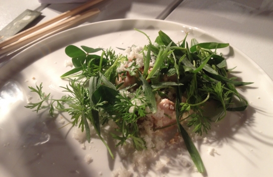 Photogallery






With 250thousand inhabitants, Gent (or Gand) is the third largest city in Belgium. With its canals and its laid back life, it competes with Bruges for the title most beautiful city in the Flanders 








The Sunday began at the Flemish Food Fest, a festival in which everyone was grilling all sorts of food. In the photo, the chef table with many of the chefs that were to be the protagonists of the Gelinaz! dinner








Colagreco, Redzepi and the kitchen-van. The location was kept secret until the beginning of the show, at around 7 pm








The two long tables set at the Icc in Gent. Three shifts: 1-8, 9-16, 17-24. We were so lucky we enjoyed them all








In the kitchen, works to dismember the chickens from Gent begin








"Even I don’t know what will happen tonight. And please remember: this is a performance, not a dinner", says Andrea Petrini, founder and curator of the event named after chef Fulvio Pieran-gelinaz and by Gorillaz, the temporary band that Blur’s Damon Albarn creates whenever he feels like it. The black sculpture underneath the Madonna is that of    Philippe Édouard Cauderlier (Antwerp, 1812-1887)








It all starts by quoting Kubrick and Eyes Wide Shot... Each dish is a song. And each of the three acts is separated by various artistic performances. In the dining room, men act as nothing is going on in front of their partners








First dish of the Gelinaz evening, Philippe Edouard Cauderlier’s Cold-hot chicken timbale, the original recipe from     1861. Roger Souvereyns of Scholteshof in Stevoort had the honour of performing it at the Icc in Gent








Inaki Aizpitarte     ’s Royal chicken kir, using all the ingredients in the original recipe. The wine is diluted in the chicken stock. The dish arrives together with     Wu Tang Clan’s rap








Anataoly Komm of Varvary in Moscow, lets us taste his Maki Roll behind the scenes








Komm’s Maki roll: chicken and vegetables wrapped in a turnip leaf. The sauce is made with walnuts, a Caucasian tradition








Agata Felluga ’s Lotus timbale. She’s the Italian sous chef at Chateaubriand in Paris, with a previous experience at Pascal Barbot’sAstrance. The dish is inspired by a Japanese sticky rice recipe, where the rice is cooked in a lotus leaf. Here, instead, there’s    Cauderlier’s chicken, together with miso, tamarind syrup, pork fat, soy sauce. A very complex dish.








Left, 32 year old Agata Felluga, born in Rome and adopted by the Ville Lumiére








Petter Nilsson’s Bread chicken, from the Gazzetta in Paris. It is made with all the cereals hens eat during their life: corn, hulled wheat, barley, rye and wheat. The photo of the bag is a portrait of the Danish chef’s creation








Massimo Bottura     is not in Gent, however, in a coup de theatre, his brother Paolo takes his place, here on the left with Alberto Buratti,     pastry-chef at Osteria Francescana. The chef from Modena explains in a video the reason behind his absence: "In Modena, his team is so finely     tuned that even my car-salesman brother can take my place", he jokes








Even in Bottura’s dish there’s no traditional chicken: it’s called Chicken, chicken, where are you? It is the re-interpretation     of the classic chicken salad, with a stock made with roasted chicken below, and a cotechino (cooked pork sausage) and agar-agar gelatine with very small dices of peas, carrots, potatoes, red and yellow peppers, onions, tomatoes... in the background, "What about the noise?" by    John Cage strikes us








Pea tendrils with chicken and mint aspic     by Blaine Wetzel, once a pupil of Redzepi, today back home in Lummi Island, a paradise in the middle of nowhere, in     Washington state. The tendrils are grilled. A great dish, with a super balance between smoke, balsamic and acid notes








Chia and chicken with tiger milk, turnips and coca leaves , that is to say "The chicken of Gent meets South America", a journey of the mind, from the Pacific ocean to the Andes to the Amazon forest led by Peruvian    Virgilio Martinez








Virgilio Martinez     at work with Alberto Buratti








Chicken liver, scallion with tarragon, turnip and toasted cauliflower stock by Basque Josean Alija








French-Spanish journalist Maria Canabal and Josean Martinez Alija





