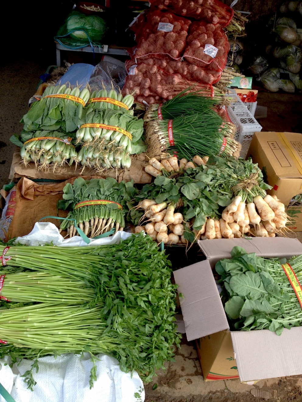 Galleria fotografica






Panoramica dal 32mo piano del Lotte Hotel di Seul. La capitale della Corea del Sud (che i locali pronunciano "sol"), con 10 milioni di abitanti (25 considerando tutta la proncia di Gyeonggi) è tra le città più popolose al mondo








Sfigurata nel Novecento dai Giapponesi (prima parte del secolo) e dalla guerra di Corea (1950-1953), oggi Seul ha un aspetto moderno, piuttosto occidentale








Con decine di milioni di turisti all'anno, Seul è tra le 10 città più visitate al mondo. Nella foto, una delle attrazioni più viste in città: il Dongdaemun Design Plaza, progettato da Zaha Adid e Samoo e completato nel marzo del 2014
 








A passeggio per il quartiere di Myeongdong, molto frequentato anche per l’alta concentrazione di ristoranti








Il viaggio era cominciato bene: tra le opzioni commestibili sui voli di Korean Air c’è proprio una squisita Bibimpap, con tanto di foglietto illustrativo








Bancarelle all’ingresso del mercato Namdaemun, tra i più popolari di Seul. Chiunque può andare e comprare; non occorrono licenze








Namdaemun, trippa a mollo








L’affitto di una bancarella al Namdaemun costa circa 2.000 dollari americani al mese, ma consente un ricavo medio mensile di almeno il doppio








Cozze giganti, molto popolari sulle tavole coreane








I mercati sono sterminati, molto puliti e per nulla caotici








All’interno del mercato, c’è anche un ristorante molto spartano e molto buono. Serve di tutto: hoe (pesce crudo), kimchi (verdure fermentate), guk tang (zuppe), bibimpap…








Baek kimchi: cavolo stufato con rape bianche, pere, prezzemolo coreano. Talvolta è servito anche con le castagne








Scodella di Bibimbap








Uova di quaglia bollite, aglio e edamame








A chiusura del pasto, ecco una bella zuppa fumante (erano le 8 del mattino)








Zuppa di alghe e merluzzo








Mingles, sulla Cheongdam-dong nel quartiere di Gangnam-gu, è l’indirizzo più interessante di cucina coreana contemporanea. L’ha aperto poco più di un anno fa Mingoo Kang, tornato a casa dopo esperienze da Martin Berasategui e da Nobu Bahamas








Mingoo Kang propone un solo menu degustazione da 88.000 won (circa 70 euro). Ognuno dei piatti contiene sempre un elemento fermentato








Mingles esprime un approccio creativo fondato però sulle salse fermentate, pilastro della cucina coreana tradizionale: cho (aceto), gan-jang (salsa di soia), gochu-jang (pasta molto piccante di peperoni rossi, fagioli di soia bolliti e sale), doen-jang (pasta di fagioli di soia), erbe e spezie








Composizione iniziale di amuse bouche. Da sinistra a destra: Polpo, foglia di senape e pasta di aioli fermentata; Gelatina di bacche omija, zuppetta di asparagi bianchi, mirtilli e spuma di aceto nero e Pera arrotolata nella sogliola (salsa di gochu jang marinata nello yuzu), uva e peperoncino








Sandwich di fegato di rana pescatrice in sfoglia di miele su chip di funghi








Insalata di noodle di riso con senape coreana, spuma di tofu, alghe marinate, abalone e aragosta








Torchon di foie gras marinato nel doen jang (pasta di fagioli di soia), vino di prugne dorate corane e kimchi bianco








Branzino al vapore con calamari mignon brasati in cima e alga combu, brodo di alghe, granchio e kimchi bianco








Cracker di alghe e tapioca con polvere di tartufo, uova di salmone, melanzana e purea di mango








Noodle di umami (capelli d’angelo, pasta di alghe e inchiostro di seppia), brodo di pollo e pesce, spuma di lemongrass, ricci di mare, ostriche fritte e gambero








Per dessert, Crème brulee di jang tro, pican di gan-jang, gochu-jang, gelato alla vaniglia e spuma di whisky








La squadra del ristorante Mingles fa festa a fine cena coi colleghi dell’Osteria Francescana. Al centro, Massimo Bottura, presenza illustre del Seoul Gourmet Festival (leggi qui)








Al centro, Vivian Han, patron del ristorante Congdu, uno dei più quotati in città, il posto ideale esperire la doppia anima della cucina coreana, tra la tradizione e una avanguardia moderata. Con lei si riconoscono lo chef Hwan Eui Lee e Chris Kwon, regista di sala (foto David Rosengarten)








The bella veranda del ristorante Congdu, indirizzo 116-1 Deoksu Palace








Spalla di maiale Jeju cotta in bassa temperatura per 48 ore con gimchi invecchiato








Carpaccio di manzo con 3 tipi di salsa di soia stagionata, caviale e insalata di fiori








Il cocktail più noto del Congdu: makgeolli di fagioli neri e ginseng rosso invecchiato 6 anni








AND dining, il ristorante di Jinmo Jang, si trova sulla Hannam-dong, quartiere di Yongsan-gu, quartiere vivace ad alto tasso hispter nella periferia meridionale della città. Si accede al ristorante di fine dining da una porticina, dopo aver passato una caffetteria da colazione








E’ un bancone di soli 8 coperti in tutto, con 3 persone in cucina. Solo menu degustazione da 130.000 won (105 euro circa)








Jinmo Jang, 30 anni, e il suo sous chef ByeongCheol Mun, 21 anni. La cucina di AND parte da una base coreana ma poi spazia in tutto il mondo, con richiami alla Nordic Cuisine e ampie parentesi anche al tecno-emozionale di stampo spagnolo (sifoni, maltodestrine, eccetera)








Amuse bouche: Minisandwich di mela e formaggio di capra, croquette alla carota e arancio, latte di tigre e tuorlo d’uovo al tartufo. Sotto, tartufo al cioccolato e gochujang








Tartare di capasanta con latte di ricci di mare e neve








Sea ("mare"): sabbia edibile di aringhe affumicate, alghe, olio di fagioli fermentati con maltodestrina di tapioca. Il tutto è servito con gamberi al vapore, lumache di mare, vongole, ostriche feremntate e tunicata








Abalone e uova di triglia disidratate








Anatra su salsa di bietole








Peperoncini all’ingresso del Noryangin, l'altro monumentale mercato della città (con wi-fi pubblico)





