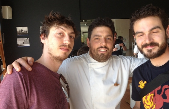 Photogallery






The kids' corner at Hangar Bicocca








Bread brittle with lime and wild cumin with a mousse of 40% milk chocolate and raspberries, a sweet rubitt of Giovanni Giberti of Pavé





