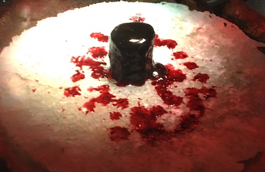 Galleria fotografica






Le prove generali








Prove del primo atto: al centro, il Bonsai di pica-pica


















Comincia la nostra esperienza: occhio all'indirizzo del centro Arts Santa Monica








Fuori staziona il van di Girona con tutto il nécessaire commestibile








Dentro, la targa coi ringraziamenti a tutti coloro che hanno lavorato al progetto








Per arrivare al set dell'opera si attraversa una mostra che proietta in oblò teaser coi motivi anticipatori di quel che troveremo dentro








Un altro teaser








Il set prima delle trasmissioni













Si parte








Una spirale ci introduce al viaggio








Al centro del tavolo, nascosto tra bonsai (un classico rochiano), pica-pica di bon bon rappresentativi di vari paesi: cevice peruviano, guacamole messicano, cous-cous marocchino...








Commensali spiazzati








Il sogno ha inizio: l'atto primo mette in tavola la Luna, sfere di tartufo bianco e nero con distillato terrestre








Intorno, un video di Franc Aleu, le musiche di Luca Francesconi e il tableware di Taller Luesma Vega








La luna








Atto secondo: lo spazio








Piatto dello spazio: aria di fichi di Cap de Creus








C'è un calice diverso per ogni atto: si passa dal cava agli champagne, dall'Armagnac ai Rioja a semplici gocce di distillati, versati anche sulla mano








Intorno, un altro splendido 3D di Franc Aleu, con le musiche di Sergi Caballero, Pedro Alcade








E' l'ofiuco, il tredicesimo segno zodiacale, tema del terzo atto













Atto quarto: Under the Sea, il set  diventa uno scenario sottomarino (vedi video 1)













E a tavola arriva una composizione golosissima di piatti di mare, servita in sculture di Pere Gifre e Dani Molina: vellutata di ricci grigliati, anemoni impanati, parmentier di octopus, marinata di frutti di mare e cirripedi













Tra un atto e l'altro, la voce calma di Josep Roca


















Atto Quinto, il Giardino delle Esperidi, dal sapore orientale: nel piatto, un fiore Mandala con limone, curry, bietole, mango, cocco, finocchio, yogurt, cannella, cardamomo, menta, zenzero, pepe, fiori, carciofi e agnello













Atto Sesto: il Corteggiamento













Motivi Yin Yang ovunque: nelle musiche di Albert Guinovart, nei video di Franc Aleu. E nel piatto dei Roca: Ostriche marinate in sherry Palo Cortado, salsa di ostriche, aglio bianco e nero








Ci si prepara ai fuochi d'artificio del settimo atto. I 12 camerieri si avvertono appena, se non quando illuminati dalle scenografie








Atto sette: i piatti sono creazioni ispirate ai fossili di Roos Van de Velde





