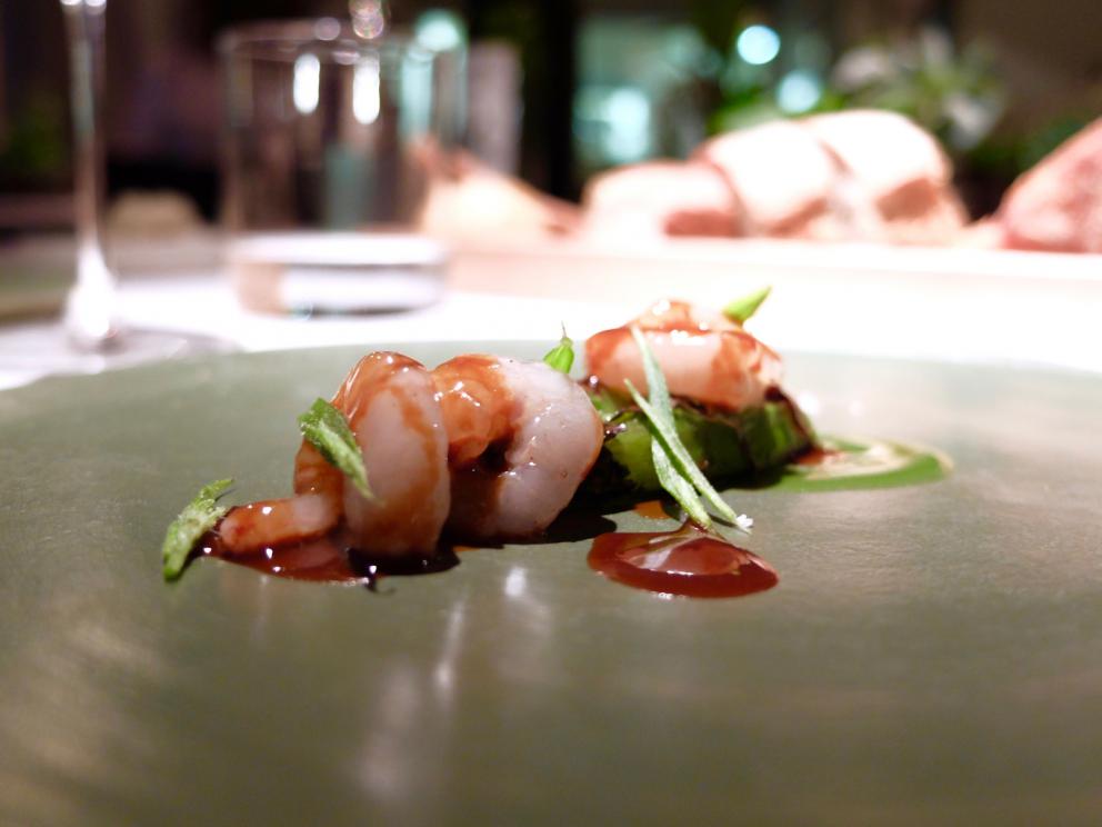 Galleria fotografica






La nostra splendida cena da Antonia Klugmann nelle foto di Tanio Liotta. Si inizia con Fagottino di bieta sbollentata, carota candita, curcuma, peperoncino, succo di limone e trifoglio









Cozza di Sistiana, bottarga (in gel e grattugiata), zenzero candito, prezzemolo, coriandolo e nigella: buonissimo









Baccalà mantecato e rapa rossa: il baccalà mantecato con evo, tre espressioni della rapa (centrifugata, cruda tagliata sottile e affumicata)






