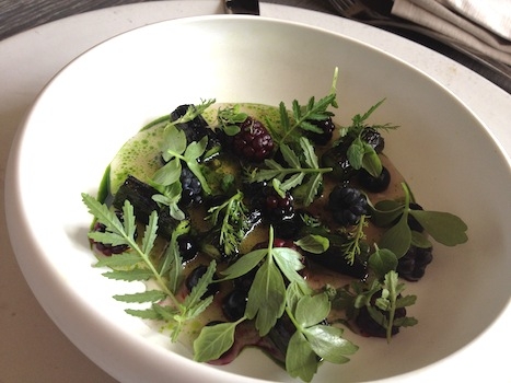 Galleria fotografica






In cammino verso il Noma. Il ristorante è al piano terra del palazzone più a sinistra. Per arrivarci dalla popolare insenatura di Nyhavn (il punto da cui è scattata la foto), occorre fare un bel giro. Ma si notano i lavori per la costruzione di un ponte. Che condurrà dritto all'insegna








Altra prospettiva sul Noma da Nyhavn. Il ristorante galleggia sulla Christianshavn, una delle tante isole artificiali che compongono Copenhagen








Di là del fiume, sulla lunga via che conduce allo spiazzo del Noma








Uno scenario molto tranquillo, di case pastello. Il silenzio è perché vanno tutti in bici













Al massimo si sente rombare qualche scafo








Il vascello davanti al Noma. Oltre a quella danese, sventolano le bandiere di Isole Far Oer e Groenlandia: le loro ambasciate sono nello stesso palazzo del ristorante. Coerenza nordica








Il retro del ristorante. L'80% delle 80 persone che lavorano al Noma viene a lavorare in bici, chef incluso








Dietro al ristorante, un'iscrizione ricorda i passeggeri scomparsi a bordo della danese Hans Hedtoft. Il transatlantico si scontrò il 30 gennaio 1959 contrò un iceberg in Groenlandia. Fu ritrovata solo una cintura di sicurezza
 








L'ingresso del ristorante, al civico 93 di Strandgade








La vista, ingresso alle spalle








Tra l'ingresso e la cucina a vista, spicca un corner di decoro simil-giapponese. A sinistra s'intravede Noma, time and place in Nordic Cuisine, edizioni Phaidon, un testo fondamentale per approfondire tutti i rivoli del Redzepi-mondo. La versione italiana si ordina qui








Una pianta di piccoli agrumi orla la cucina a vista








La porta d'ingresso vista dalla cucina








Le sedie, molto comode, sono anni Sessanta con schienali foderati di pelle di pecora, alcune più morbide di altre








I tavoli sono ampi e senza tovaglie. Attorno prevale il grigio e i colori rustici, sulle travi in legno del soffitto ma anche sulle divise dei ragazzi di sala








La finestra accanto al nostro tavolo








E' lo chef Rene Redzepi a introdurci al pasto: in un vaso di fiori danesi, l'unico pendaglio commestibile è una sorta di carta musica croccante (flatbread) di farina di malto all'aroma di ginepro. Nel piattino in basso, una deliziosa crème fraîche acida per intingerlo








Il flatbread è quello che svetta. "Ma se ci tenete, provate a mangiare anche i fiori", scherza Redzepi. Il cuoco scompare nelle segrete del Noma. Lo ritroveremo solo alla fine del pasto








Tutti i 14 appetizer si mangeranno con le mani. Unica posata, il coltello per tirar su e leccare la crème fraîche da sola (da fare quando tutti gli altri clienti son distratti, però)








Moss and Cep: Muschio di renna con polvere di funghi porcini. E' il corpo bianco, molto saporito ed evanescente, da intingere anch'esso nella crème fraîche
 








Crispy pork skin and black currant: Pelle di maiale croccante e ribes nero, lo strato più esterno. Aspro e croccante








Il ribes nero non ci lascerà prima di molto tempo








Blue mussels and celery: cozze e sedano. Solo due sono quelle buone








La parte inferiore del guscio è commestibile (ancora farina di malto)








Il quinto appetizer è nascosto in una deliziosa scatola di biscotti in latta della tradizione danese (chi non ricorda i Danish butter cookies?)








Cinque tondini, ma solo due "interessanti"








Si chiamano Cheese cookies, rocket and stems, letteralmente Biscotti al formaggio, ruchetta e gambi di erbe aromatiche, un felice snack potenzialmente riproducibile nei nord e nei sud del mondo








Appetizer #6: Potato and duck liver, Patate e fegato d'anatra: le patate croccanti sono in due strati e a mo' di sandwich racchiudono la mousse di fegato. La spolverata è di funghi trombette dei morti, disidratati e polverizzati, una tecnica che troveremo frequentemente








Dried carrot and sorrel, Carote grigliate a fuoco lento per 14 ore, disidratate e servite su polvere di fieno. Si intingono nell'emulsione di acetosella accanto. Un grande piatto perché di inattesa, energica acidità








Ottava entrée: Caramelized milk and cod liver, Biscotto di latte caramellato e fegato di merluzzo, quest'ultimo ghiacciato e pulito. Il secondo dona un aroma molto strong, che domina sul biscotto croccante. Per palati muscolari








Le uova dentro l'uovo








Pickled and smoked quails eggs, Uova di quaglia sbollentate, marinate e affumicate, un classico del Noma. Il tuorlo è completamente liquido








Col Veal fibres and söl, Filamenti di vitello e söl, decimo appetizer, entra in gioco per la prima volta un'alga di mare. E' il söl, appunto, dulse in inglese, Palmaria palmata nella tassonomia scientifica, un'alga rossa incastrata nei filamenti di vitello precedentemente tagliati sottili e poi fritti. Curioso l'impiatto a nido di ingredienti che alla fine incastrano terra e mare








Herb Toast and smoked cod roe, Toast alle erbe e uova di merluzzo affumicato, un'altra grandiosa tapa nordica da far su in due bocconi. Se non ricordiamo male, lo strato superiore è brodo di fegato d'anatra disidratato








Radish, soil and grass, Rapanello, "suolo" ed erba, un altro grande classico del Noma, un paesaggio commestibile di chiara genesi basca-adrianesca, molto replicato negli anni. Carote baby e rapanelli sono interrati in un "suolo" che è una crema di farina di malto con nocciole disidratate. Sotto ancora, uno yogurt di erbe. Finite le verdure, abbiamo chiesto dei cucchiaini per ripulire il suolo








Una foto (di spreadbutter) chiarisce meglio il contenuto del vasetto








Æbleskiver e muikku, penultimo appetizer, di concezione piuttosto recente. Un'antica tradizione dolce danese (Æbleskiver significa "piccoli pezzi di mela" ma la mela qui non c'è) è presentata in versione salata. Code e teste dei muikku, sorta di aringhe baby, sono infilzate in due bigné dall'impasto molto morbido con del ripieno di cetriolo marinato, ben riconoscibile al palato. L'aspetto dispone il cliente alla sfida ma la sua bizzarria visiva si scioglie presto in due bocconi morbidi, eleganti e deliziosi








Ultimo di 14 appetizer: Sorrel leaf and cricket paste, Foglia di acetosella (leggermente piccante) con pasta di grillo. Sì, proprio l'insetto dei prati, qui in consistenza di crema, inserita nel gambo dell'acetosella. Mettendo a fermentare grilli e orzo fermentato, Redzepi ha ottenuto una sorta di garum molto interessante, simile alla soia. Completa il piatto in foto, una granita di nasturzio ghiacciato








E il vino? Non producendo la Danimarca nettari di rilievo, è forse il capitolo meno allettante del Noma. La carta è un trionfo di vini ottenuti in climi freddi: francesi, tedeschi o austriaci soprattutto. Vini di acidità spinta che si combinano bene con le prevalenti acidità dei piatti. Le persone inquadrate nella foto hanno optato per il pairing coi succhi di frutta, quelli sì interessanti e autoctoni: il percorso prevede 7-8 succhi tra cui carote e ginepro, sedano e sedanorapa, cetriolo, eccetera. E i vini italiani? Pochi e tutti rossi, soprattutto di produttori di nebbiolo del Piemonte. "Ma li chiedono solo i norvegesi", ci raccontano








Terminati appetizer e main courses, sbirciamo i lavori in cucina. In primo piano, Samuel Nutter, sous chef inglese








Al centro, riconosciamo Matthew Orlando di San Diego, 35 anni e da 4 e mezzo head chef del Noma. Più tardi ci rivelerà che entro un paio d'anni aprirà il suo ristorante a Copenhagen. "E Renè che ne pensa?", chiediamo. "E' proprio lui a incoraggiarci a metterci in proprio", risponde Orlando. Vero, chiedere anche a Christian Puglisi








Ancora Orlando ci spiegherà che, tra sala, cucina, preparazioni e laboratorio, il Noma arriva a impiegare dall'alba a mezzanotte fino a 80 persone








La cucina prevede 7 comparti: il caldo, il freddo, la pasticceria, gli snack, produzione e mise-en-place, le preparazioni della squadra del mattino e la ricerca (su quest'ultima torneremo più avanti). Gli stagisti scelgono di lavorarci, sapendo di non essere pagati. Redzepi riceve un centinaio di curricula a settimana








Torniamo a tavola e troviamo nuove posate: rami appuntiti di sambuco








Servono a infilzare il primo delle portate "serie", Potato and snails, patate e lumache, servito in due piatti. Il primo è una terrina (rovente) di piccole deliziose patate affumicate e semiaffogate in una salsa al burro dolce e al tavolo spolverate con sale proprio di sambuco. Accanto, piccoli ceppi d'albero affumicati








Accanto, l'altra metà del piatto da infilzare coi bastoncini di sambuco: lumache glassate nel loro succo con burro dolce, olio al prezzemolo ed emulsione di piselli fermentati








Dopo 15 portate arrivano le posate. "Si torna alla civiltà", scherza il ragazzo di sala








...e arriva pure il pane, nascosto in una stoffa soffice con accanto due ciotoline che contengono burro da latte di capra e burro di grasso e crumble di maiale. Colesterolemici, vade retro








Solleviamo la stoffa: il pane è una pagnotta di lievito naturale di grano locale. La crosta è super-fragrante e il cuore molto sofficie e poroso








Cooked fava beans and beach herbs, Fave stufate gentilmente ed "erbe di spiaggia" (che poi sono diversi tipi di alghe di mare). Le fave sono fantastiche nella loro compattezza inaspettatamente dolce








Con la terza portata del ciclo "serio" veniamo ai ragazzi di sala: sono tutti molto professionali ma anche rilassati. Tra i 30 e i 40 anni, molti tatuati, ruotano di continuo al nostro tavolo: una trentina dei piatti sono stati serviti e illustrati da 10 camerieri diversi, molti dei quali cuochi dei livelli più alti della gerarchia. Il ragazzo in foto che ci serve Berries and cucumber, Bacche e cetrioli, si chiama Beau Clugston, è australiano e da poche ore è un nuovo sous-chef del Noma








Ai frutti di bosco e insalata di cetrioli si unisce del succo di camomilla...





