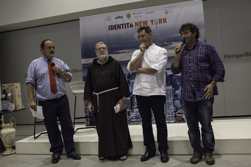 Galleria fotograficaHangar Bicocca, via Chiese 2, Milano. Per la prima volta teatro della presentazione della Guida di Identit&agrave;, &egrave; uno spazio polifunzionale nato nel 2004 dalla riconversione a spazio d&rsquo;arte contemporanea di un ex stabilimento appartenuto alla BredaAperto da gioved&igrave; a domenica, dalle 11 alle 23L'Hangar &egrave; anche HB Kids, programma di attivit&agrave; concepito apposta per i bimbi dai 12 ai 14 anni e le loro famiglie&nbsp;I Sette Palazzi Celesti di Anselm Kiefer, mostra permanente dell'HangarCon le permanenti, anche splendide mostre temporanee come Unidisplay di Carsten Nicolai, a&nbsp;cura di Chiara Bertola e Andrea LissoniSedie in attesa della conferenza di Identit&agrave;Claudio Scavizzi, regista di produzione, Magenta BureauRiunione pre-conferenza: Cinzia Benzi, colonna commerciale di Identit&agrave; Golose e Paolo MarchiAll'accoglienza: Annalisa Bianchi ed Elisa Pella di Magenta BureauClaudio Ceroni, presidente di Magenta Bureau, l'altra met&agrave; di Identit&agrave; GolosePaolo Marchi, l'altra met&agrave; di Identit&agrave; Golose, curatore della GuidaMain sponsorCarlo Cracco, ristorante CraccoOre 10.30, la sala inizia lentamente a riempirsiOre 11, la sala &egrave; gremita. In foto si riconoscono, da sinistra, Lorenzo Cogo, Fabio Pisani,&nbsp;Antonio Santini, Stefania Moroni, Gennaro Esposito, Mario Peqini, Alessandro NegriniTarsia Trevisan, giornalista di Class Life e splendida conduttrice della giornataFabio Barbaglini, da poco al timone della gloriosa Antica Osteria del Ponte di Cassinetta di Lugagnano (Milano)Carlo CraccoLuigi Taglienti, Trussardi alla ScalaChicco Cerea, Da Vittorio a Brusaporto (Bergamo)Anna Maschio, Bonaventura MaschioPadre Maurizio, Opera di San FrancescoGabriele Zanatta, caporedattore della GuidaAndrea Apreda, chef dell'Imago dell'Hotel Hassler e volto di Identit&agrave; New York, 12-14 ottobre prossimiElisabetta Serraiotto, responsabile Marketing & Comunicazione del Consorzio Grana Padano tra Claudio Ceroni e Paolo MarchiAl centro, Beniamino Nespor ed Eugenio Roncoroni de Al Mercato, MilanoSilvio Salmoiraghi dell'Acquerello di Fagnano Olona (Varese), Sorpresa dell'annoFederico De Cesare Viola, giornalista dell'annoMauro Mattei del Piazza Duomo d'Alba (Cn), Sommelier dell'annoAlessandro Pipero, Pipero al Rex, Roma, ma&icirc;tre dell'annoMezzo Christian Milone...... e l'altro mezzo del premio Birra in Cucina 2013Antonia Klugmann e Antonino Cannavacciuolo, migliore cuoca e miglior cuoco 2013Alice Delcourt dell'Erba Brusca di Milano,&nbsp;fresca vincitrice del Cous Cous Fest a San Vito Lo Capo (Trapani)Manuela Popolizio, spalla di Helmut K&ouml;cher del Merano Wine Festival (prossima edizione: 10-12 novembre 2012) e del Milano Food and Wine Festival (9-11 febbraio 2013)Alessia Magistroni, general manager dell&rsquo;Hangar BicoccaAimo Moroni, Il Luogo di Aimo e NadiaIn prima fila da sinistra, Aldo Palaoro, Comune di Milano, Sara Peirone di Lavazza, Marco Barbieri di Acqua Panna/S.Pellegrino, Alfredo Pratolongo di Heineken Italia ed Elisabetta Serraiotto, Consorzio Grana PadanoIrrompe Gennaro Esposito, Torre del Saracino di Vico Equense (Napoli)Da sinistra, Fumiko, Gennaro Esposito e Salvatore La Ragione de La Torre del Saracino (quest'ultimo premiato Sous chef dell'anno) con&nbsp;Carlo Mogolino di Torre RosazzaMario Peqini, pasticciere dell'anno, Aimo e Nadia, solleva una maglietta con la bandiera del suo paese: AlbaniaAntonia Klugmann, cuoca dell'anno con Daria Abbondi di Magenta BureauHigh five Marchi-CannavacciuoloCannavacciuolo appone il suo ditonePadre Maurizio prepara il discorso