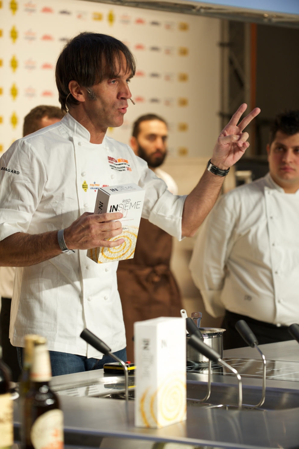 Photogallery






RUSSIAN DEBUT. Viola Cateni of Identità Golose with Vladimir Mukhin, White Rabbit in Moskow








SUBLIMATION OF LEFTOVERS. Massimo Bottura








SOUTHERN UNITED STATES. Sean Brock of Husk, Charleston








HEALTH AND TASTE. Heinz Beck and Francesca Barberini








EL COQ's CREST. Lorenzo Cogo, El Coq in Marano Vicentino








BLUE LAGOON. Lionello Cera, Antica Osteria Cera, Campagnia Lupia (Venice)








CHICKENS AND STARS. Gian Pietro Damini, Damini e Affini, Arzignano (Vicenza)








SILENCE AND BEAUTY. Kei Kobaiashi, a Japanese pastrychef in Paris








A HOMAGE TO GREAT SPANISH CHEFS. Josep Maria Rodriguez Guerola from Barcelona








THE TASTY KILOMETRE. Corrado Assenza, Caffè Sicilia, Noto (Siracusa)








VEGETARIAN ASCESIS. Pietro Leemann, Joia, Milan








KING OF THE KITCHEN GARDEN. Enrico Crippa, Piazza Duomo, Alba (Cuneo) 








GEOMETRICAL INTELLIGENCE. Davide Scabin, Combal.zero, Rivoli (Torino)





