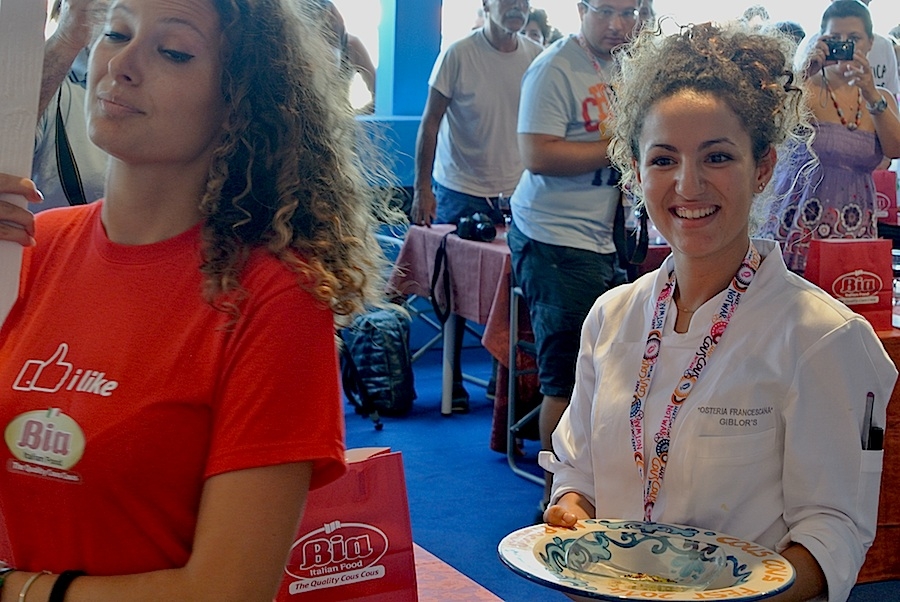 Galleria fotograficaIl cannolo di cous cous di Enrico Panero, del ristorante Da Vinci a Eataly Firenze, usato come evidenziatore