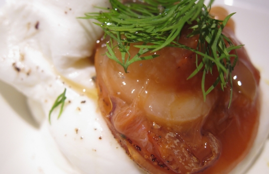 Galleria fotograficaInverno ad Andria, venerd&igrave; 2 dicembre 2011 all'ora di pranzo all'ingresso del ristorante UmamiIl cestino del pane al ristorante Umami di AndriaSua maest&agrave; il Gambero rosso di Gallipoli interpretato da Felice Sgarra con la sua bisque, crema di ricotta, puntarelle, cicoria e rucola, mele renette e una grattata finale di Tartufo Bianco di AlbaCrema di patate con seppie, al nero e in tempura, e doppio caviale, beluga e di scampi