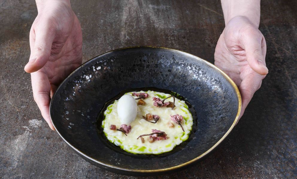 4 piatti dello chef Takeshi Iwai in abbinamento a 4 champagne 
