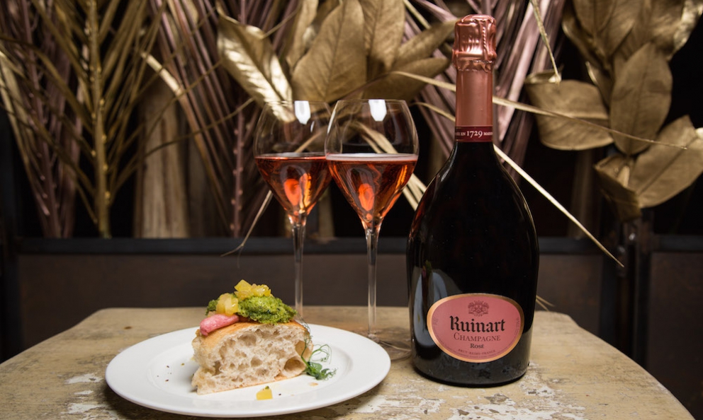 Pizze alla corte di Ruinart Rosé