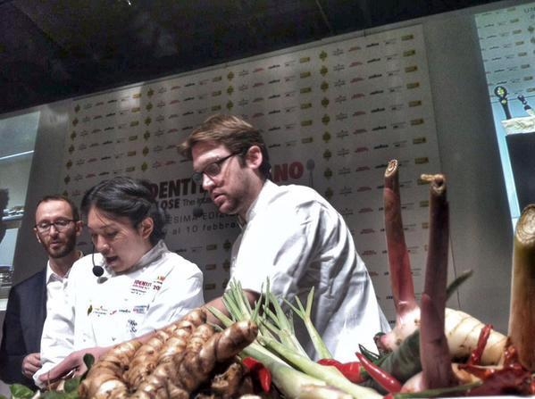 Photogallery






RUSSIAN DEBUT. Viola Cateni of Identità Golose with Vladimir Mukhin, White Rabbit in Moskow








SUBLIMATION OF LEFTOVERS. Massimo Bottura








SOUTHERN UNITED STATES. Sean Brock of Husk, Charleston








HEALTH AND TASTE. Heinz Beck and Francesca Barberini








EL COQ's CREST. Lorenzo Cogo, El Coq in Marano Vicentino








BLUE LAGOON. Lionello Cera, Antica Osteria Cera, Campagnia Lupia (Venice)








CHICKENS AND STARS. Gian Pietro Damini, Damini e Affini, Arzignano (Vicenza)








SILENCE AND BEAUTY. Kei Kobaiashi, a Japanese pastrychef in Paris








A HOMAGE TO GREAT SPANISH CHEFS. Josep Maria Rodriguez Guerola from Barcelona








THE TASTY KILOMETRE. Corrado Assenza, Caffè Sicilia, Noto (Siracusa)








VEGETARIAN ASCESIS. Pietro Leemann, Joia, Milan








KING OF THE KITCHEN GARDEN. Enrico Crippa, Piazza Duomo, Alba (Cuneo) 








GEOMETRICAL INTELLIGENCE. Davide Scabin, Combal.zero, Rivoli (Torino)








ETHICS AND RESPONSIBILITY. Davide Oldani, D'O, Cornaredo (Milan)








ESTEROFILIA? WHAT IS IT? Fabio Pisani e Alessandro Negrini, Aimo e Nadia, Milan








PASSATELLI IN PARADISE. A Massimo Bottura's dish








IN LOVE WITH 'NDUJA. Bryce Shuman, Betony, New York








CHEF AND SOUS-CHEF. Carlo Cracco e Luca Sacchi, Cracco, Milan








PINK BLOOD. PInk bloody rice by Christian Milone, Gastronavicella della Trattoria Zappatori, Pinerolo (Turin)








BEE COOKING. Cristina Bowerman's nest, Glass Hostaria, Rome








A 7 NOTES MENU. Enrico Bartolini, Devero, Cavenago Brianza








ALTITUDINE VERTIGO. Virgilio Martinez, Central, Lima, Perù








BY THE MAESTRO. Gualtiero Marchesi and Gianluca Fusto








VEGETARIAN TURN. Alain Ducasse and Romaine Meder, Plaza Athénéee, Paris








THE CUSTOMER IS NOT SERVED. Marco Giallini and Marco Reitano, Noi di Sala








MISTER 20 RESTAURANTS IN 4 YEARS. Jason Atherton, Pollen Street Social and lots more








THE BREAD GIANT. Great spelt bread cooked with sea herbs and five seaweeds by Gabriele Bonci, Bonci bakery, Rome








GLUTEN FREE. Sweet awakenings by Loretta Fanella








IRON ANGEL. Loretta Fanella, Borgo San Jacopo, Florence








THE DECALOGUE. Niko Romito, 3 Michelin stars in Abruzzo and lots more, including Milan








FRIED DELIGHTS. Fried grain by Renato Bosco








MY BELOVED SPECK. Riccardo Gaspari, El Brite de Larieto, Cortina d'Ampezzo (Belluno)








EARTHY PIZZA. Turnip di Simone Padoan of I Tigli in San Bonifacio (Verona)








A SARDINIAN IN PARIS. Simone Tondo, Roseval, Paris








MOUNTAINS I LOVE YOU. Stefano Ghetta, L' Chimpl da Tamion, Trentino








ALTOPIANO MON AMOUR. Alessandro Dal Degan, La Tana in Asiago (Vicenza)








BRITISH CONSOMME'. Brett Graham, The Ledbury, London








CALABRIA REVISITED. Bottoncini with almonds and 'nduja by Caterina Ceraudo, Dattilo, Strongoli (Crotone)








SHAEP SNACKS. Parsley and oxalys by David Toutain, Paris








SUNDAY MORNING.  Massimo Bottura and the Velvet Underground








CAIAZZO PRIDE. Franco Pepe, Grani di Pepe, Caiazzo (Caserta)








PLAY IT AGAIN, DAVIDE. Roy Paci and Davide Scabin








THAT CHEF BY THE LAKE. Paolo Lopriore of Kitchen in Como and Gianluca Biscalchin





