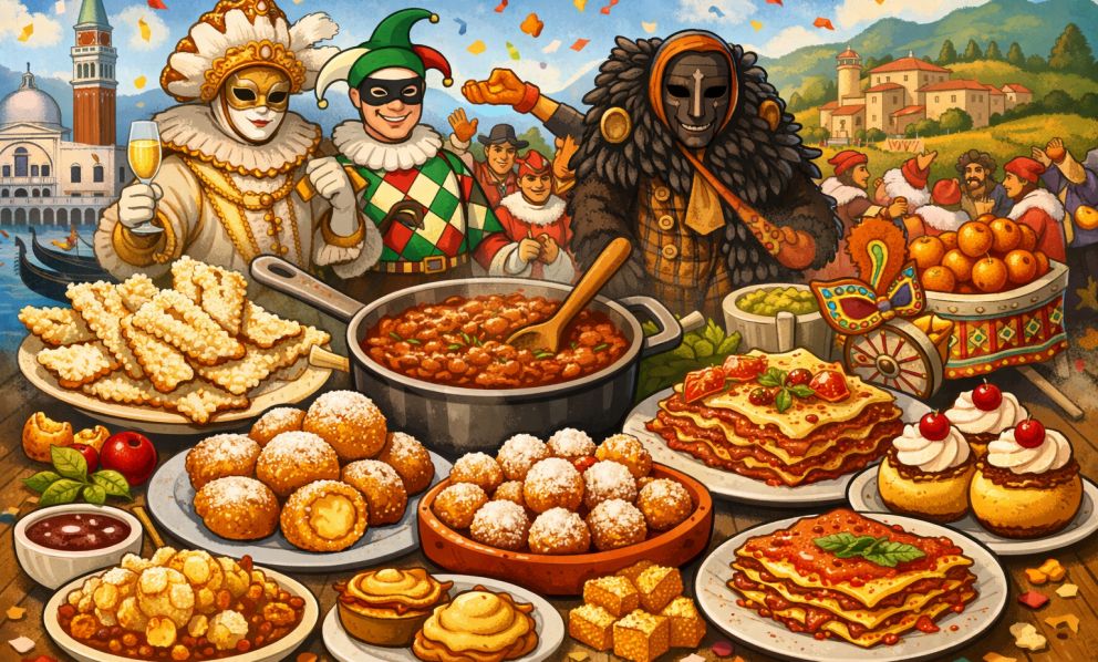 Chiacchiere, frittelle, ragù e altre bontà: il giro d'Italia goloso nei giorni di Carnevale