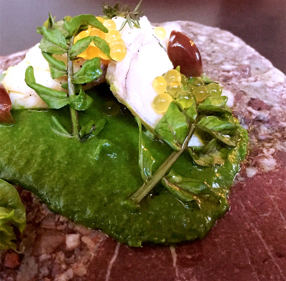 Photogallery






Mario Cornali, Collina, Almenno San Bartolomeo (Bergamo)

Stewed snails from Almenno, fumet of powdered corn from Prato – This dish is the consequence of the meeting with Andrea Togni, a young snail breeder from Almenno. I was inspired by the fact that I had an organic snail farm only two kilometres from home









Antonio Cuomo, Hostaria del Relais San Lorenzo, Bergamo

Dreaming… Cesar salad – We’ve rebuilt a great classic by changing all its textures, with water of Parmigiano, iceberg salad ice cream and confit tomato mousse









Giuliano Pellegrini, Lio Pellegrini, Bergamo

Salad with tripe, tuna, fried polenta, cucumber and white beans from Soragna – Tripe is a dish I wanted to change because I always had a good memory of it. My grandmother Alice made an excellent tripe stew...









Antonio Borruso, Umami, Bormio (Sondrio)

Neve al sole [Snow in the sun] – A dessert uniting saffron, litchi and a white chocolate mousse









Enrico and Roberto Cerea, Da Vittorio, Brusaporto (Bergamo)

Steamed king crab with hazelnut praliné and bottarga – An intriguing and delicious dish, where the white and reddish meat, firm and as sweet as honey, is finely matched by the sapidity of bottarga, much rougher and stronger. All this paired with the fattiness and crispiness of the best hazelnut in the world, the tonda gentile from Cortemilia









Nadia and Giovanni Santini, Dal Pescatore, Canneto sull'Oglio (Mantua)

Mountain potato cream with poached eggs, tuna bottarga, asetra royal caviar and capers – A great dish from Dal Pescatore’s tradition yet conceived and prepared by the new generation in the kitchen, that is to say by Giovanni Santini – photo by Culinaire Saisonnier-Dirk Kerstens









Enrico Bartolini, Devero, Cavenago di Brianza (Monza Brianza)

Risotto Arlecchino – Sauce below, rice on top. A return to the Baroque with a modern interpretation









Daniel Facen, Anteprima, Chiuduno (Bergamo)

Tuna salad with sour egg, purple potatoes and olive oil – It’s like a Salad Niçoise in which the tuna is seared and then cooled in water and ice. The purple potatoes have different textures, in pieces, as a small purée and dehydrated. The tomatoes are confit, the French beans are cooked with ultrasounds, the egg in vinegar and the oil is in a sugar capsule, with anchovies from the Cantabrian Sea









Davide Oldani, D’O, Cornaredo (Milano)

Milanese style apple marrow – Because it represents the tradition of a Milanese “dish” but with the lightness of good modern cooking









Stefano Cerveni, Due Colombe, Corte Franca (Brescia)

Warm spaghetti, scampi, sweet paprika and Calvisius Tradition caviar – Luxury and flavour in a dish full of careful simplicity. The service temperature at 40°C enhances the aromas of and the pleasure to the highest level









Fabio Abbattista, Leone Felice de L'Albereta, Erbusco (Brescia)

Lavarello alla mugnaia, tofeee di cavolfiore e calamondino - This dish is today the most explicit declaration of my cuisine: after 2 years discovering the territory of Franciacorta and thanks to the special relationship developed with <strong>Ferdinando Soardi</strong>, a fisherman in Monte Isola, I chose to give voice to the extraordinary freshwater fish, in this case lavaret









Silvio Salmoiraghi, Acquerello, Fagnano Olona (Varese)

Stewed sturgeon – We love this dish made with sturgeon because it represents the use of freshwater fish in Italy. It’s a version of the sturgeon prepared in Ferrara









Riccardo Camanini, Lido 84, Gardone Riviera (Brescia)

Double buttons with ricotta, anchovies, lemon and turnips – This dish appeared in the menu two weeks ago: it is minimalistic, simple, clean. It offers the classic flavour of ricotta, lemon and anchovies but doesn’t play only with the roundness because it includes the “crispiness” of the turnips. These vegetables, by nature, have irregular fibres; this irregularity can thus be sensed when chewing, and it’s unusual. It’s a double button because it has one slice of turnip below and one on top, and in between there’s the button which is visible – between the translucent slices of turnip – and ready to burst in the mouth









Stefano Baiocco, Villa Feltrinelli, Gargnano (Brescia)

Piglet from Orvieto "alla diavola" – With a cream of wild herbs. The palate is intrigued by the fat and acid notes, the bitter leaves and the spicy touches, the soft and crispy parts...









Fabrizio Ferrari, Al Porticciolo 84, Lecco

Pache Felicetti, grilled scarpette, armoricaine sauce, puntarelle, dried sweet potato and powdered tarragon – Fireworks for the palate lasting all year long!









Alberto Buratti, Koinè, Legnano (Milan)

Rice spaghetti in cagnone – A local classic, cagnone becomes the seasoning for homemade rice spaghetti









Marco Ambrosino, 28 Posti, Milan

Chiajozza – Squilla mantis, oil aromatised with maritime pine tree, sea urchin ice cream, cabbage. A symbol of my origins (Chiajozza is the bay in Procida where I was born)









Vittorio Fusari, Al Pont de Ferr, Milan

Smoked eel from Cabras, daikon, beetroot essence and hazelnut brittle – A recipe from the new menu in which I wanted to enclose my themes. I choose an ingredient, namely eel from Cabras, which comes from sustainable farms, an important form of virtuous economic development. I then use the small agricultural products from the Parco Sud Milano, an agricultural format that is awakening, safeguarding land. Food is the first medicine and daikon is an emblem of this









Viviana Varese, Alice, Milan

Homage to Ángel León - Ángel León, Michelin starred chef from Andalusia, is the only chef in the world to have found the way to extract plankton. I’ve been at his restaurant in El Puerto de Santa Maria, near Cadiz, and his use of plankton when cooking inspired me so this “tribute” was born as a risotto with plankton with a very thick squid broth, a light aioli sauce, garnished with lime and fried squid. I’m proud of this dish because you can taste the sea, and then I discovered a new ingredient I didn’t know: plankton, which in Greek means "vagabond" because it is formed by those organisms that are passively moved by the currents and the waves. When we serve this risotto we used an underplate which is a microscope photo of plankton taken by two marine biologists, brothers Sardet, who are two experts in the field









Matteo Torretta, Asola, Milan

Beef maxi bon with pappa al pomodoro – An evocative dish, with childhood memories and tradition









Hirohiko Shimizu, Basara, Milan

Squid tagliatelle with red prawns, scallops, sea urchins, caviar with olive oil and yuzu juice – I was inspired by spaghetti with seafood. I wanted to make a dish only using raw fish









Guoqing Zhang, Bon Wei, Milan

General’s Zuo Zongtang chicken – A specialty from Hunan. It’s a chicken fried in its skin, seasoned with red chilli pepper (in Hunan they basically put chilli pepper everywhere), tofu marinated in Chinese wine, sugar, salt, abalone sauce and yellow bean sauce. Finally I toss it with sesame oil and garnish it with black sesame









Paolo Pivato, Bottega del Vino, Milan

<em>Cream of peas with burrata, mint and Patanegra fondue</em> – On a crispy and slightly sweet base of sliced toasted almonds, we place the pea cream which adds a velvety feeling. The mint and burrata give a note of freshness, the pea sprouts and the raw peas add a crispiness that recalls the almond base. Finally there’s the Patanegra fondue which gives a strong touch









Luca Pedata, Carlo e Camilla in Segheria, Milan

Le caramelle – Sweets made with ricotta, buffalo milk mozzarella, spinach, melted butter, candied ginger, chips of veal tongue and reduced cream with mace. Totò, sweets and laughter. Naples and its tongues. My grandmother and ricotta and spinach









Elio Sironi, Ceresio 7, Milan

Tamburello made with salmon and duck liver – It’s a daring match of two fats: sea and earth, which are very different elements, though when united they create a unique and delicate flavour; moreover, the citrus fruit zest, the acidity of the goat milk curdle and the slightly spicy sweetness of the mango chutney create an exciting contrast of flavours









Matias Perdomo, Contraste, Milan

<em>Ricchezza e Povertà</em> [Richness and poverty] – A Milanese-style <i>cassoeula </i>yet different. It is linked with the history of Via Meda 2, the location of <em>Contraste</em>, because it is said that a doctor used to live in this house, in the early Twentieth century, who would look after the poor. Once a week, he’d open the doors of his office to cure them and feed them. The dish is composed of a few coins made with gelatine of baked pork shoulder. They are served with a consommé of <em>cassoeula</em> on the side. When the consommé is poured, the coins melt, creating a unique mixture









Carlo Cracco, Cracco, Milan

Prawns from S. Margherita, pistachio from Bronte and turnip with coffee and orange – A recipe conceived with Luca Sacchi. It’s a version of the prawns which we hold very dear and we will probably present at Identità Milano too. North and South are enclosed in a dish from which we will never want to set us apart because it gave us plenty of emotions (for references, ask Massimo B.)









Fulvio Siccardi, Da Noi In del Magna Pars, Milan

Raw amberjack, seasonal vegetables, liquid Grana Padano, perlage of black truffle – Summing up, it’s the right meeting between sea, earth and Italian craftsmanship









Daniel Canzian, Daniel, Milan

Vegetarian savoury petit fours – The dish is composed of different concepts of savoury petit fours, including a broccoli tart, a cauliflower cream puff, a small cannolo with puff pastry and a mousse of parmigiana and pistachio, a Sicilian cannolo with ricotta, olives and tomatoes, cassata, caponata, tomato babà. This idea came from the desire of offering vegetables in a new appearance: fun, tasty and elegant. The goal is to create a selection of small, delicious and light pastries that look nice, taste nice and can suit all the palates of those looking for a surprise









Alice Delcourt, Erba Brusca, Milan

Camomile maltagliati, melted butter, seirass and toasted sunflower seeds – The maltagliati have camomile flowers in the dough, below, we put a cheese fondue. We make the melted butter also using camomile, and we serve this with seirass (a Piedmontese ricotta matured in hay) and toasted and salted sunflower seeds









Eugenio Boer, Essenza, Milan

Tagliatelle "lièvre à la royale" – A provocation, yet a comforting one, following Neoclassicism: a classic of the great French cuisine becomes the most classic Italian first course. A dish finely expressing and characterising my cooking – photo by Bob Noto









Keisuke Koga, Gong, Milan

Spoon Dim sum – It’s a selection of three ravioli: with sea bass marinated with umami, presented with a sea urchin sauce and garnished with a puntarella covered in gold; with smoked scallop and prawn, with an edamame sauce; with wagyū and black truffle, with a sauce of foie gras and duck broth









Andrea Alfieri, Il Chiostro di Andrea, Milan

Ravioli with semolina filled with pork bottaggio served on cabbage and lemon with jus of cassouela – We need to gradually rediscover the recipes from our territory, make them gentler and lighter by playing with ingredients and technique









Andrea Provenzani, Il Liberty, Milan

Tokyo-Milano – Spheres of risotto alla milanese, marrow and gremolata with ginger, sea weeds, coriander, mushrooms and sesame. A classic that has already been done in all sorts of way. This Asian contamination adds a different energy and plurality, I think it is modern and dynamic, but most of all good!









Alessandro Negrini and Fabio Pisani, Il Luogo di Aimo e Nadia, Milan

Raviolo with red mullet marinated with caraway with variegated radicchio from Castelfranco and almonds from Toritto – It’s a brand new recipe. A dish with plenty of sea flavours (we also use the entrails, very fresh), aromatised with caraway and enhanced by the other ingredients: the sweetness of the almonds, the aroma of the mandarin and the slightly bitter flavour of the variegated radicchio from Castelfranco, the freshness and fruitiness of the raspberry vinegar, which acts as a counterbalance for the marine note of the red mullet. It’s a complex dish, given all these flavours and aromas, but at the same time it’s a playful dish too, in which the guest can choose the order in which to taste the different preparations matched with the fish









Pietro Leemann, Joia, Milan

Madre Terra – A soft carrot and hazelnut cake with a beetroot and pea mousse, carrot and orange sorbet and violets from my garden. Good omens for a year full of changes, towards a healthier diet, respecting our dear planet, hosting us, and a renewed friendship with all beings, with one, two or more legs!









Haruo Ichikawa and Michele Biassoni, Iyo, Milan

Ika - Ika is the Japanese word for squid. We thought of making this dish because it perfectly suits the Japanese culinary taste, and it is also a perfect expression of the cutting technique usually used with it. The preparation’s sweetness is due to the so-called "fraying", which enhances its taste









Matteo Fronduti, Manna, Milan

Spaghetti, turnip tops, smoked herring and fresh horseradish – In the menu throughout the winter, or at least until the turnip tops last. Only three strong ingredients full of personality. I’m looking for a balance of strong flavours: managing the contrasts is fun. In the palate, in the end, it’s a pleasant punch. Like fights that bring no wounded









Massimiliano Masuelli, Masuelli San Marco, Milan

<em>Pan fried rice with saffron pistils and marrow jus </em>– A recipe born so as to find a use to the classic leftover risotto that used to be tossed in a very hot iron pan. A “recycled” dish served with a new identity









Giovanni Giberti, Pavé, Milan

Cream of dehydrated peas with cotechino from Piacenza and purple cabbage – A dish for the cold days. To warm you up and get closer to simple things






