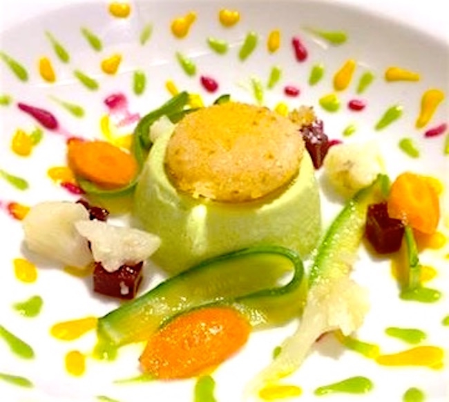 Photogallery






Enrico Crippa, Piazza Duomo, Alba (Cuneo)

Prawn and radicchio from Treviso cocktail – It’s a take on prawn cocktail with radicchio from Treviso first vacuum cooked and then opened as if it were a water lily. The prawn is seasoned with smoked pancetta cooking water. Then prawn bisque and a drop of shiso vinegar. Hence the classic dish acquires a new dimension, seasoned with choron sauce, which is basically a Béarnaise sauce with tomato









Andrea Ribaldone, I Due Buoi, Alessandria

Fassone beef agnolotti – Subtitle: “Memories of a trip to Japan”. Because I unite a true Piedmontese classic with a typical Japanese technique, soba in ice. Hence: cold agnolotti, in ice, with the intensity of the stuffing enhanced by the low temperature. I connect with the territory: not having agnolotti in the menu, in Piedmont, is blasphemy. However, I present them almost crispy. I took the recipe from my aunt, from Lu Monferrato, and remembered when as a child I would eat her agnolotti as soon as she made them, still raw and callous









Riccardo Aiachini, La Fermata, Alessandria

Chicken alla Marengo... – It’s an ancient recipe dedicated to Napoleon after the battle he won against the Austrians in June of 1800. With a contemporary take, of course









Davide Palluda, All’Enoteca, Canale (Cuneo)

Salted codf with milk and onion caramel – A veil of pungent and sweet caramel, with dried onion amplifying its flavour, on top of the salted cod cooked with milk. A sumptuous and intrigating dish, with white and milky tones, connected with my past and the history of many regions that don’t have any sea but have always been dreaming of it when cooking









Marc Lanteri, Al Castello di Grinzane, Grinzane Cavour (Cuneo)

Marco Martini’s Fassone steak tartare, light whole grain mustard mayonnaise and Parmigiano matured 30 months – This dish is a classic from the Langhe, to which I give a touch of France thanks to the light whole grain mustard mayonnaise









Barbara Scabin, Blupum, Ivrea (Torino)

L'isola galleggiante dei cugini d'Oltralpe rivisto al contrario [The floating island of the cousins from the other side of the Alps, seen upside down] – Quoting Wikipedia: it’s a relatively light and moderately sweet dessert, so much so that if prepared with the necessary attention, it can also be eaten by people suffering from diabetes, cardiac and celiac diseases









Marco Rossi, La Mugnaia, Ivrea (Torino)

Testacoda – These are cheeks cooked very slowly, tail wrapped in cabbage and fillet tataki with horseradish. In other ways, it’s Piedmontese fassone from the Langhe to Japan…









Marta Grassi, Tantris, Novara

Prospettiva nord: baccalà e culatello s’incontrano [Looking North, salted cod and culatello meet] – Two elements, two Northern regions, the former sober and simple, the latter opulent, meet and melt









Antonino Cannavacciuolo, Villa Crespi, Orta San Giulio (Novara)

Prawns, egg and tomato – My personal play with marine textures. This fake mini sunny side up egg is my south with earthly aromas such as tomato and inside a tartare of raw prawns. Red prawn from Sicily is still one of my favourite crustaceans, it’s a part of my life (photo credits Viaggiatore Gourmet)









Christian Milone, Trattoria Zappatori, Pinerolo (Torino)

Egg and eggs – Egg yolk with truffle, caviar, celery broth and parsley buttons... with herbs. There’s a world inside, it pulls down prejudgements and popular beliefs having everyone’s taste agree









Christian Meloni Delrio, Casa Baladin, Piozzo (Cuneo)

A cage made with quinoa, scampi and burrata – A simple yet flavourful dish, perfectly matched with our Wayan beer, a saison with scents of pepper









Davide Scabin, Combal.zero, Rivoli (Torino)

Saltimbocca alla Combal.zero – When you see a slice of prosciutto and some sage on top of a slice of meat you know it’s a "saltimbocca alla romana”. As of today, when you see a slice of prosciutto and some sage on a pasta lasagna (the egg-pasta must be at least 4 mm thick), you’ll know it’s a “saltimbocca alla Scabinsky”. The only variation: 3 different prosciuttos are used, one from Piedmont, one from Parma and one from Tuscany (from the great Fracassi)









Igor Macchia, La Credenza, San Mauro Torinese (Torino)

Felicetti Conchiglioni with squid ink, mussels, potatoes, chicory and candied ginger – All the flavour of Italian tradition plus the lightness of the Japanese one









Luca Zecchin, Guido da Costigliole, Santo Stefano Belbo (Cuneo)

Steamed and then roasted duck thigh with Abate pears, honey and pepper from Val di Maggia – A dish that encloses our tradition and connects our borders in Italy









Ugo Alciati, Guido, Serralunga d'Alba

Cardoons pears and anchovies – An unusual and intriguing pairing, the meeting of three Piedmontese ingredients that aren’t normally matched: hunchback cardoons from Nizza Monferrato, Madernassa pear and salted anchovy









Massimiliano Musso, Cà Vittoria, Tigliole d’Asti (Asti)

Rabbit, artichokes, liquorice and vegetal notes – I’m proud of this dish because in Piedmontese tradition roasted rabbit is always present in the Sunday lunch menu. I enriched it with a modern cooking technique (that is to say low temperature), pairing it with artichokes cooked in a vacuum with oil aromatised with toasted and blended peels and a liquorice mayo. Finally herbs, a vegetal touch coming from my kitchen garden






