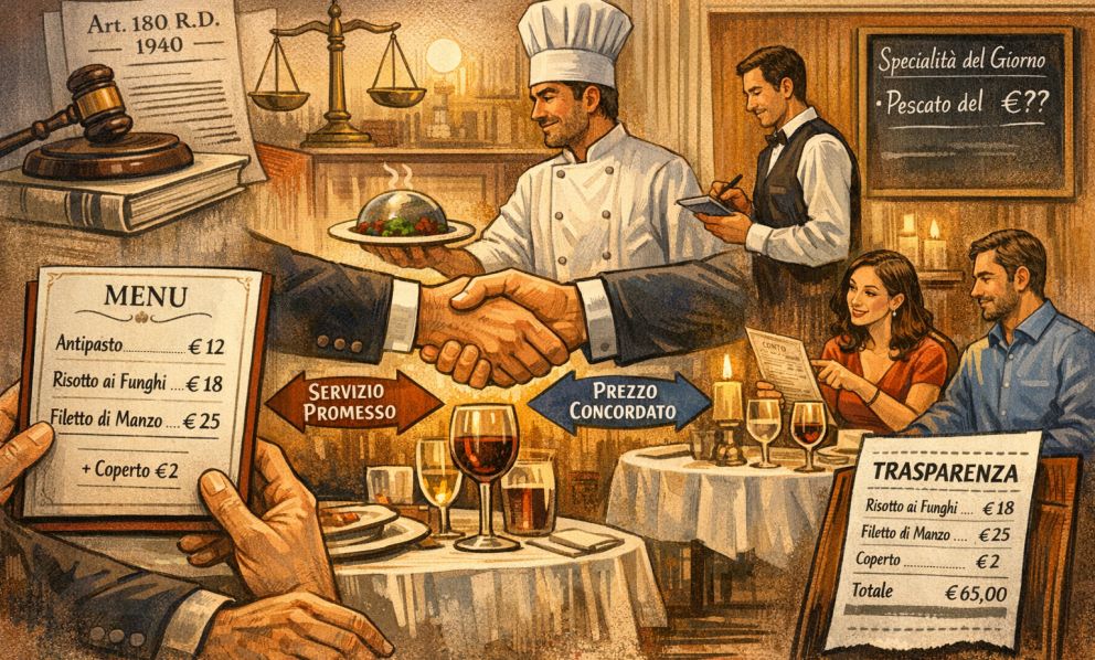 Non solo una lista di piatti: il menu come contratto tra ristorante e cliente