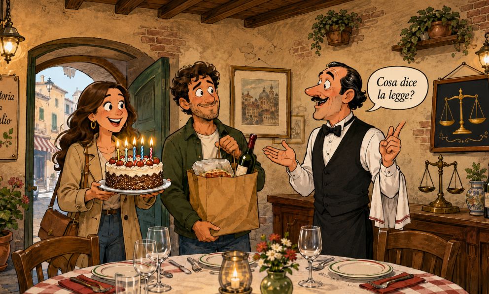 Torte di compleanno, cibi o bevande: è possibile portarli con sé al ristorante?

