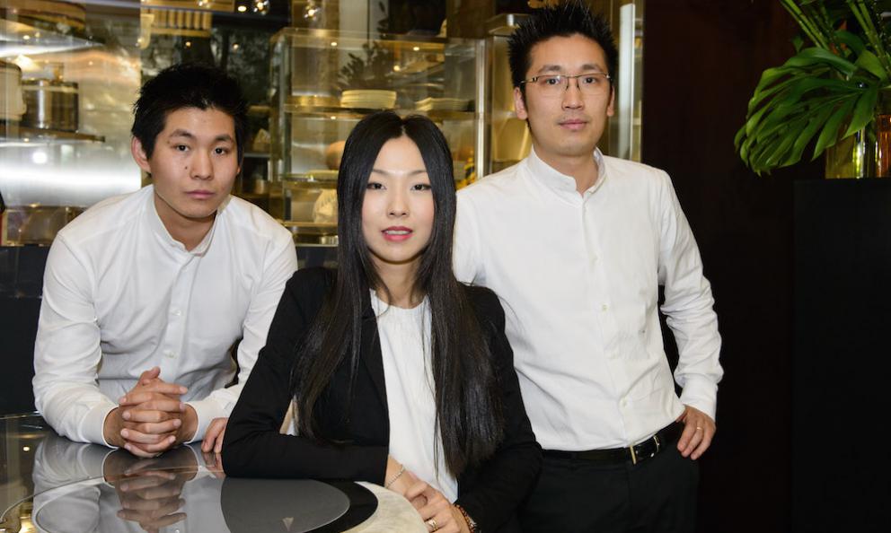Marco, Giulia e Claudio Liu per la prima volta nello stesso ristorante
