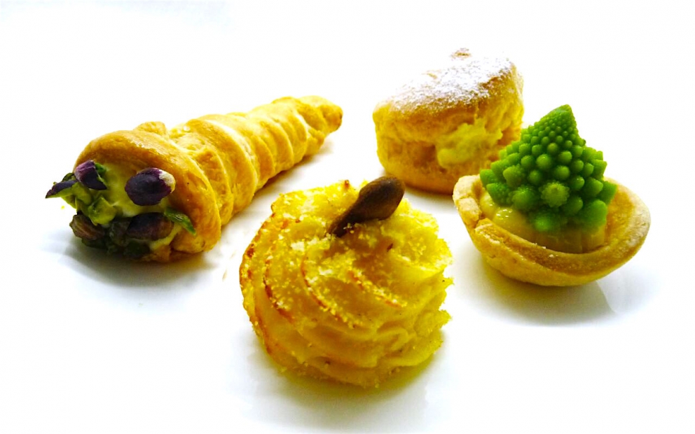 Photogallery






Mario Cornali, Collina, Almenno San Bartolomeo (Bergamo)

Stewed snails from Almenno, fumet of powdered corn from Prato – This dish is the consequence of the meeting with Andrea Togni, a young snail breeder from Almenno. I was inspired by the fact that I had an organic snail farm only two kilometres from home









Antonio Cuomo, Hostaria del Relais San Lorenzo, Bergamo

Dreaming… Cesar salad – We’ve rebuilt a great classic by changing all its textures, with water of Parmigiano, iceberg salad ice cream and confit tomato mousse









Giuliano Pellegrini, Lio Pellegrini, Bergamo

Salad with tripe, tuna, fried polenta, cucumber and white beans from Soragna – Tripe is a dish I wanted to change because I always had a good memory of it. My grandmother Alice made an excellent tripe stew...









Antonio Borruso, Umami, Bormio (Sondrio)

Neve al sole [Snow in the sun] – A dessert uniting saffron, litchi and a white chocolate mousse









Enrico and Roberto Cerea, Da Vittorio, Brusaporto (Bergamo)

Steamed king crab with hazelnut praliné and bottarga – An intriguing and delicious dish, where the white and reddish meat, firm and as sweet as honey, is finely matched by the sapidity of bottarga, much rougher and stronger. All this paired with the fattiness and crispiness of the best hazelnut in the world, the tonda gentile from Cortemilia









Nadia and Giovanni Santini, Dal Pescatore, Canneto sull'Oglio (Mantua)

Mountain potato cream with poached eggs, tuna bottarga, asetra royal caviar and capers – A great dish from Dal Pescatore’s tradition yet conceived and prepared by the new generation in the kitchen, that is to say by Giovanni Santini – photo by Culinaire Saisonnier-Dirk Kerstens









Enrico Bartolini, Devero, Cavenago di Brianza (Monza Brianza)

Risotto Arlecchino – Sauce below, rice on top. A return to the Baroque with a modern interpretation









Daniel Facen, Anteprima, Chiuduno (Bergamo)

Tuna salad with sour egg, purple potatoes and olive oil – It’s like a Salad Niçoise in which the tuna is seared and then cooled in water and ice. The purple potatoes have different textures, in pieces, as a small purée and dehydrated. The tomatoes are confit, the French beans are cooked with ultrasounds, the egg in vinegar and the oil is in a sugar capsule, with anchovies from the Cantabrian Sea









Davide Oldani, D’O, Cornaredo (Milano)

Milanese style apple marrow – Because it represents the tradition of a Milanese “dish” but with the lightness of good modern cooking









Stefano Cerveni, Due Colombe, Corte Franca (Brescia)

Warm spaghetti, scampi, sweet paprika and Calvisius Tradition caviar – Luxury and flavour in a dish full of careful simplicity. The service temperature at 40°C enhances the aromas of and the pleasure to the highest level









Fabio Abbattista, Leone Felice de L'Albereta, Erbusco (Brescia)

Lavarello alla mugnaia, tofeee di cavolfiore e calamondino - This dish is today the most explicit declaration of my cuisine: after 2 years discovering the territory of Franciacorta and thanks to the special relationship developed with <strong>Ferdinando Soardi</strong>, a fisherman in Monte Isola, I chose to give voice to the extraordinary freshwater fish, in this case lavaret









Silvio Salmoiraghi, Acquerello, Fagnano Olona (Varese)

Stewed sturgeon – We love this dish made with sturgeon because it represents the use of freshwater fish in Italy. It’s a version of the sturgeon prepared in Ferrara









Riccardo Camanini, Lido 84, Gardone Riviera (Brescia)

Double buttons with ricotta, anchovies, lemon and turnips – This dish appeared in the menu two weeks ago: it is minimalistic, simple, clean. It offers the classic flavour of ricotta, lemon and anchovies but doesn’t play only with the roundness because it includes the “crispiness” of the turnips. These vegetables, by nature, have irregular fibres; this irregularity can thus be sensed when chewing, and it’s unusual. It’s a double button because it has one slice of turnip below and one on top, and in between there’s the button which is visible – between the translucent slices of turnip – and ready to burst in the mouth









Stefano Baiocco, Villa Feltrinelli, Gargnano (Brescia)

Piglet from Orvieto "alla diavola" – With a cream of wild herbs. The palate is intrigued by the fat and acid notes, the bitter leaves and the spicy touches, the soft and crispy parts...









Fabrizio Ferrari, Al Porticciolo 84, Lecco

Pache Felicetti, grilled scarpette, armoricaine sauce, puntarelle, dried sweet potato and powdered tarragon – Fireworks for the palate lasting all year long!









Alberto Buratti, Koinè, Legnano (Milan)

Rice spaghetti in cagnone – A local classic, cagnone becomes the seasoning for homemade rice spaghetti









Marco Ambrosino, 28 Posti, Milan

Chiajozza – Squilla mantis, oil aromatised with maritime pine tree, sea urchin ice cream, cabbage. A symbol of my origins (Chiajozza is the bay in Procida where I was born)









Vittorio Fusari, Al Pont de Ferr, Milan

Smoked eel from Cabras, daikon, beetroot essence and hazelnut brittle – A recipe from the new menu in which I wanted to enclose my themes. I choose an ingredient, namely eel from Cabras, which comes from sustainable farms, an important form of virtuous economic development. I then use the small agricultural products from the Parco Sud Milano, an agricultural format that is awakening, safeguarding land. Food is the first medicine and daikon is an emblem of this









Viviana Varese, Alice, Milan

Homage to Ángel León - Ángel León, Michelin starred chef from Andalusia, is the only chef in the world to have found the way to extract plankton. I’ve been at his restaurant in El Puerto de Santa Maria, near Cadiz, and his use of plankton when cooking inspired me so this “tribute” was born as a risotto with plankton with a very thick squid broth, a light aioli sauce, garnished with lime and fried squid. I’m proud of this dish because you can taste the sea, and then I discovered a new ingredient I didn’t know: plankton, which in Greek means "vagabond" because it is formed by those organisms that are passively moved by the currents and the waves. When we serve this risotto we used an underplate which is a microscope photo of plankton taken by two marine biologists, brothers Sardet, who are two experts in the field









Matteo Torretta, Asola, Milan

Beef maxi bon with pappa al pomodoro – An evocative dish, with childhood memories and tradition









Hirohiko Shimizu, Basara, Milan

Squid tagliatelle with red prawns, scallops, sea urchins, caviar with olive oil and yuzu juice – I was inspired by spaghetti with seafood. I wanted to make a dish only using raw fish









Guoqing Zhang, Bon Wei, Milan

General’s Zuo Zongtang chicken – A specialty from Hunan. It’s a chicken fried in its skin, seasoned with red chilli pepper (in Hunan they basically put chilli pepper everywhere), tofu marinated in Chinese wine, sugar, salt, abalone sauce and yellow bean sauce. Finally I toss it with sesame oil and garnish it with black sesame









Paolo Pivato, Bottega del Vino, Milan

<em>Cream of peas with burrata, mint and Patanegra fondue</em> – On a crispy and slightly sweet base of sliced toasted almonds, we place the pea cream which adds a velvety feeling. The mint and burrata give a note of freshness, the pea sprouts and the raw peas add a crispiness that recalls the almond base. Finally there’s the Patanegra fondue which gives a strong touch









Luca Pedata, Carlo e Camilla in Segheria, Milan

Le caramelle – Sweets made with ricotta, buffalo milk mozzarella, spinach, melted butter, candied ginger, chips of veal tongue and reduced cream with mace. Totò, sweets and laughter. Naples and its tongues. My grandmother and ricotta and spinach









Elio Sironi, Ceresio 7, Milan

Tamburello made with salmon and duck liver – It’s a daring match of two fats: sea and earth, which are very different elements, though when united they create a unique and delicate flavour; moreover, the citrus fruit zest, the acidity of the goat milk curdle and the slightly spicy sweetness of the mango chutney create an exciting contrast of flavours









Matias Perdomo, Contraste, Milan

<em>Ricchezza e Povertà</em> [Richness and poverty] – A Milanese-style <i>cassoeula </i>yet different. It is linked with the history of Via Meda 2, the location of <em>Contraste</em>, because it is said that a doctor used to live in this house, in the early Twentieth century, who would look after the poor. Once a week, he’d open the doors of his office to cure them and feed them. The dish is composed of a few coins made with gelatine of baked pork shoulder. They are served with a consommé of <em>cassoeula</em> on the side. When the consommé is poured, the coins melt, creating a unique mixture









Carlo Cracco, Cracco, Milan

Prawns from S. Margherita, pistachio from Bronte and turnip with coffee and orange – A recipe conceived with Luca Sacchi. It’s a version of the prawns which we hold very dear and we will probably present at Identità Milano too. North and South are enclosed in a dish from which we will never want to set us apart because it gave us plenty of emotions (for references, ask Massimo B.)









Fulvio Siccardi, Da Noi In del Magna Pars, Milan

Raw amberjack, seasonal vegetables, liquid Grana Padano, perlage of black truffle – Summing up, it’s the right meeting between sea, earth and Italian craftsmanship






