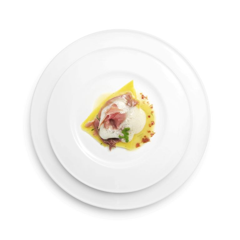 Photogallery






Enrico Crippa, Piazza Duomo, Alba (Cuneo)

Prawn and radicchio from Treviso cocktail – It’s a take on prawn cocktail with radicchio from Treviso first vacuum cooked and then opened as if it were a water lily. The prawn is seasoned with smoked pancetta cooking water. Then prawn bisque and a drop of shiso vinegar. Hence the classic dish acquires a new dimension, seasoned with choron sauce, which is basically a Béarnaise sauce with tomato









Andrea Ribaldone, I Due Buoi, Alessandria

Fassone beef agnolotti – Subtitle: “Memories of a trip to Japan”. Because I unite a true Piedmontese classic with a typical Japanese technique, soba in ice. Hence: cold agnolotti, in ice, with the intensity of the stuffing enhanced by the low temperature. I connect with the territory: not having agnolotti in the menu, in Piedmont, is blasphemy. However, I present them almost crispy. I took the recipe from my aunt, from Lu Monferrato, and remembered when as a child I would eat her agnolotti as soon as she made them, still raw and callous









Riccardo Aiachini, La Fermata, Alessandria

Chicken alla Marengo... – It’s an ancient recipe dedicated to Napoleon after the battle he won against the Austrians in June of 1800. With a contemporary take, of course









Davide Palluda, All’Enoteca, Canale (Cuneo)

Salted codf with milk and onion caramel – A veil of pungent and sweet caramel, with dried onion amplifying its flavour, on top of the salted cod cooked with milk. A sumptuous and intrigating dish, with white and milky tones, connected with my past and the history of many regions that don’t have any sea but have always been dreaming of it when cooking









Marc Lanteri, Al Castello di Grinzane, Grinzane Cavour (Cuneo)

Marco Martini’s Fassone steak tartare, light whole grain mustard mayonnaise and Parmigiano matured 30 months – This dish is a classic from the Langhe, to which I give a touch of France thanks to the light whole grain mustard mayonnaise









Barbara Scabin, Blupum, Ivrea (Torino)

L'isola galleggiante dei cugini d'Oltralpe rivisto al contrario [The floating island of the cousins from the other side of the Alps, seen upside down] – Quoting Wikipedia: it’s a relatively light and moderately sweet dessert, so much so that if prepared with the necessary attention, it can also be eaten by people suffering from diabetes, cardiac and celiac diseases









Marco Rossi, La Mugnaia, Ivrea (Torino)

Testacoda – These are cheeks cooked very slowly, tail wrapped in cabbage and fillet tataki with horseradish. In other ways, it’s Piedmontese fassone from the Langhe to Japan…









Marta Grassi, Tantris, Novara

Prospettiva nord: baccalà e culatello s’incontrano [Looking North, salted cod and culatello meet] – Two elements, two Northern regions, the former sober and simple, the latter opulent, meet and melt









Antonino Cannavacciuolo, Villa Crespi, Orta San Giulio (Novara)

Prawns, egg and tomato – My personal play with marine textures. This fake mini sunny side up egg is my south with earthly aromas such as tomato and inside a tartare of raw prawns. Red prawn from Sicily is still one of my favourite crustaceans, it’s a part of my life (photo credits Viaggiatore Gourmet)









Christian Milone, Trattoria Zappatori, Pinerolo (Torino)

Egg and eggs – Egg yolk with truffle, caviar, celery broth and parsley buttons... with herbs. There’s a world inside, it pulls down prejudgements and popular beliefs having everyone’s taste agree









Christian Meloni Delrio, Casa Baladin, Piozzo (Cuneo)

A cage made with quinoa, scampi and burrata – A simple yet flavourful dish, perfectly matched with our Wayan beer, a saison with scents of pepper






