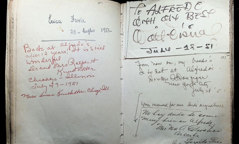 L’archivio storico di Alfredo alla Scrofa diventa Patrimonio Nazionale