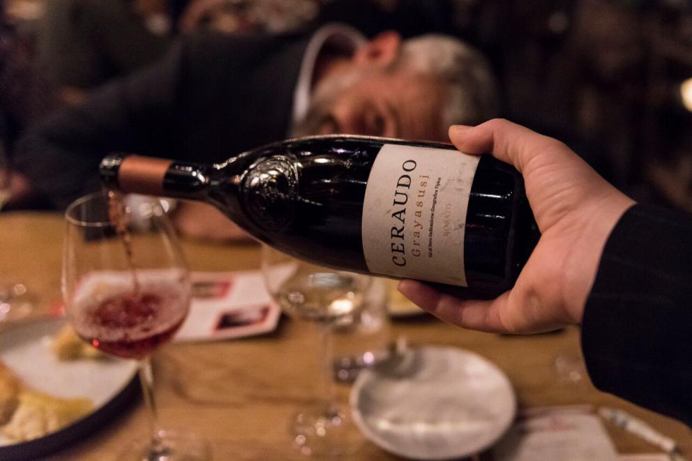 Photogallery














































Caterina Ceraudo and Iacopo Zambarbieri









Susy Ceraudo and her husband Luigi









Razor clams and musky octopus in acquapazza by Michele Carter of Barbara Lynch Gruppo









Agnolotti with stew and brown butter by Michael Schlow, Doretta Tavern in Boston









Suckling pig porchetta by Chris Fischer of Beetlebung Factory in Martha’s Vineyard









White chocolate mousse with licorice and red fruits by Caterina Ceraudo 









Thanks as usual to the sponsors who joined us in the American trip









Berlucchi '61 Rosè














Felicetti (here Fusilloni with a basil emulsion and powdered anchovies by Caterina Ceraudo of Dattilo, in Calabria)














Focaccia with Petra flour









Schinosa extra virgin olive oil









Consorzio dell'Aceto Balsamico di Modena









Fontanafredda






